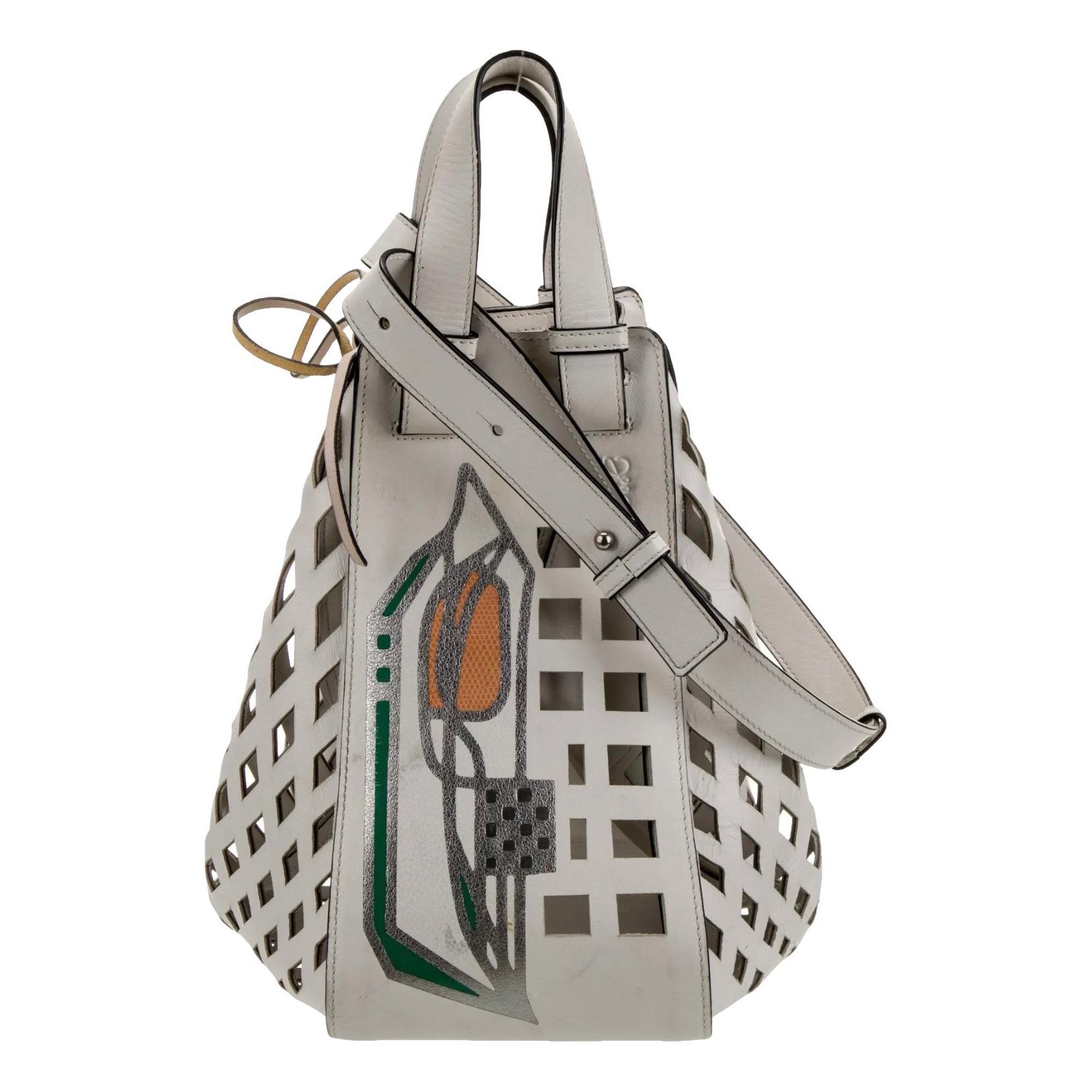 Hammock leather handbag