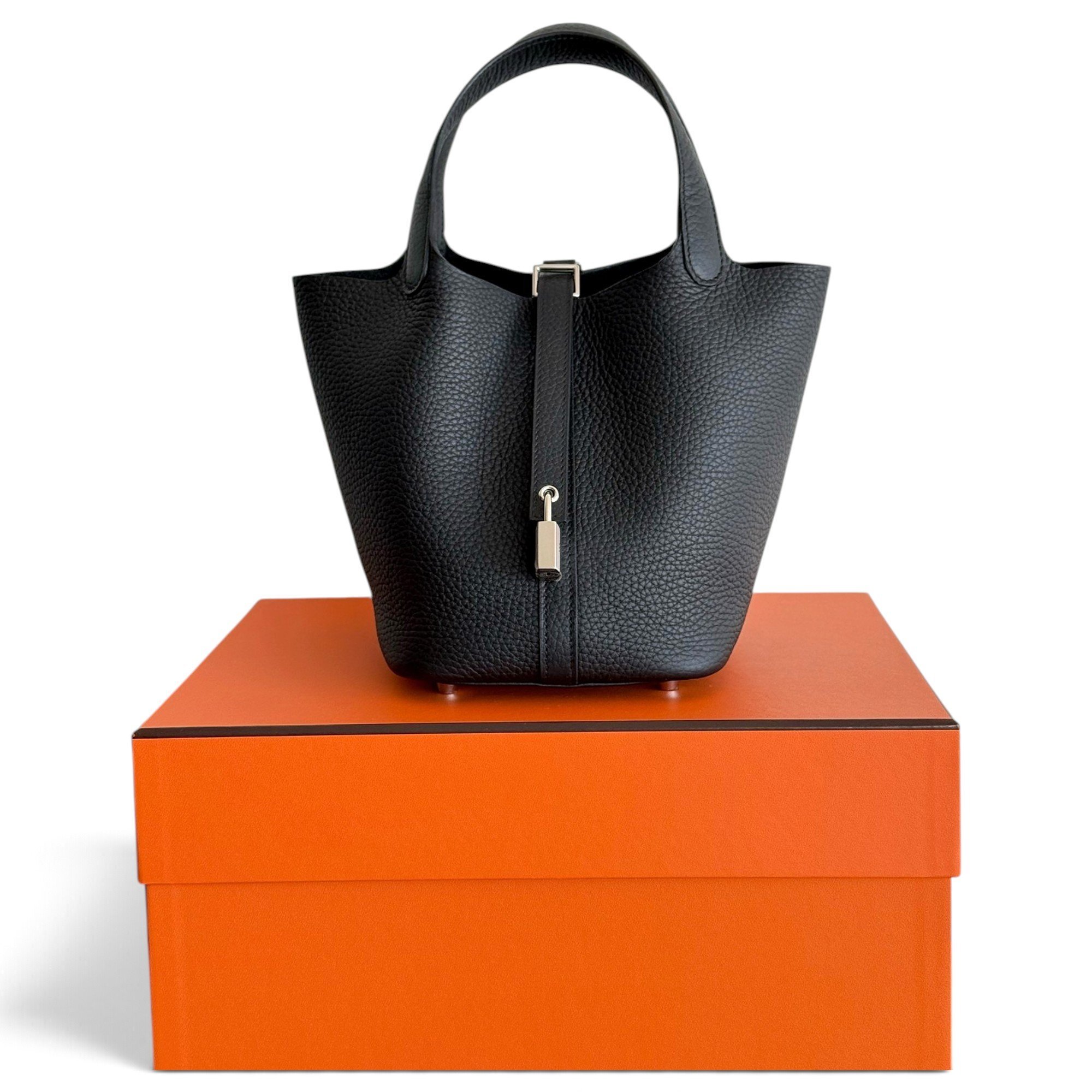 Picotin leather handbag