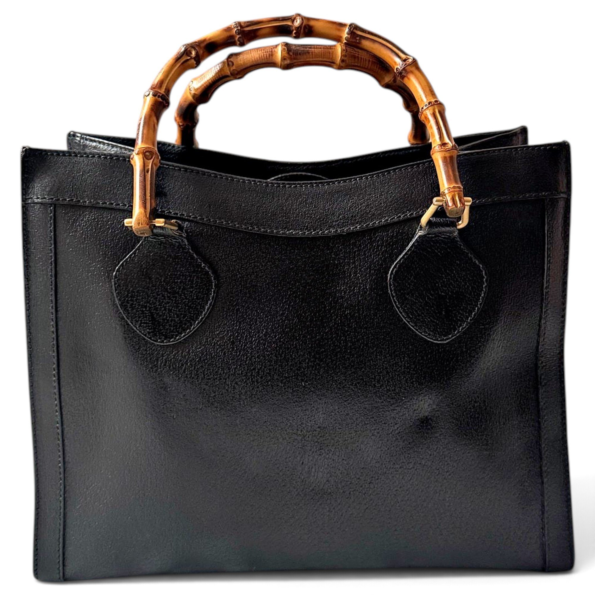 Bamboo Shopper leather tote