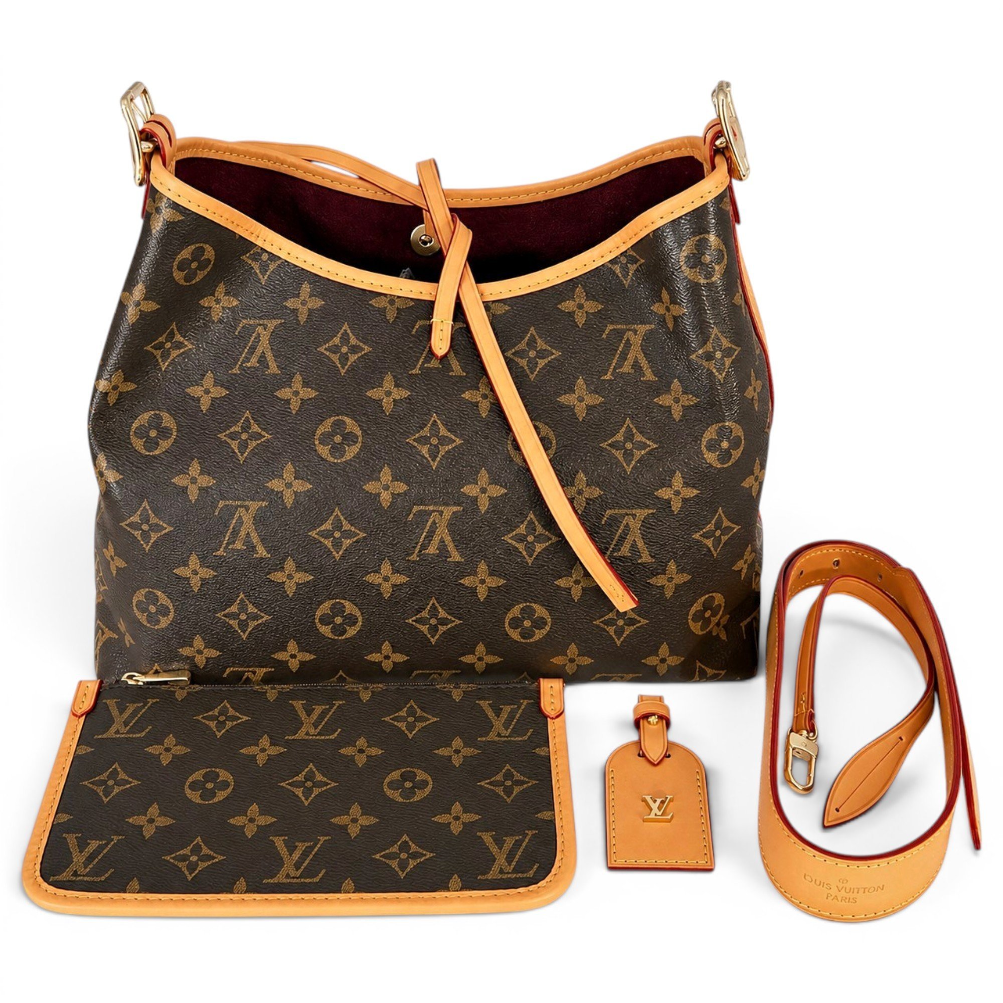 Louis Vuitton Carry All leather handbag