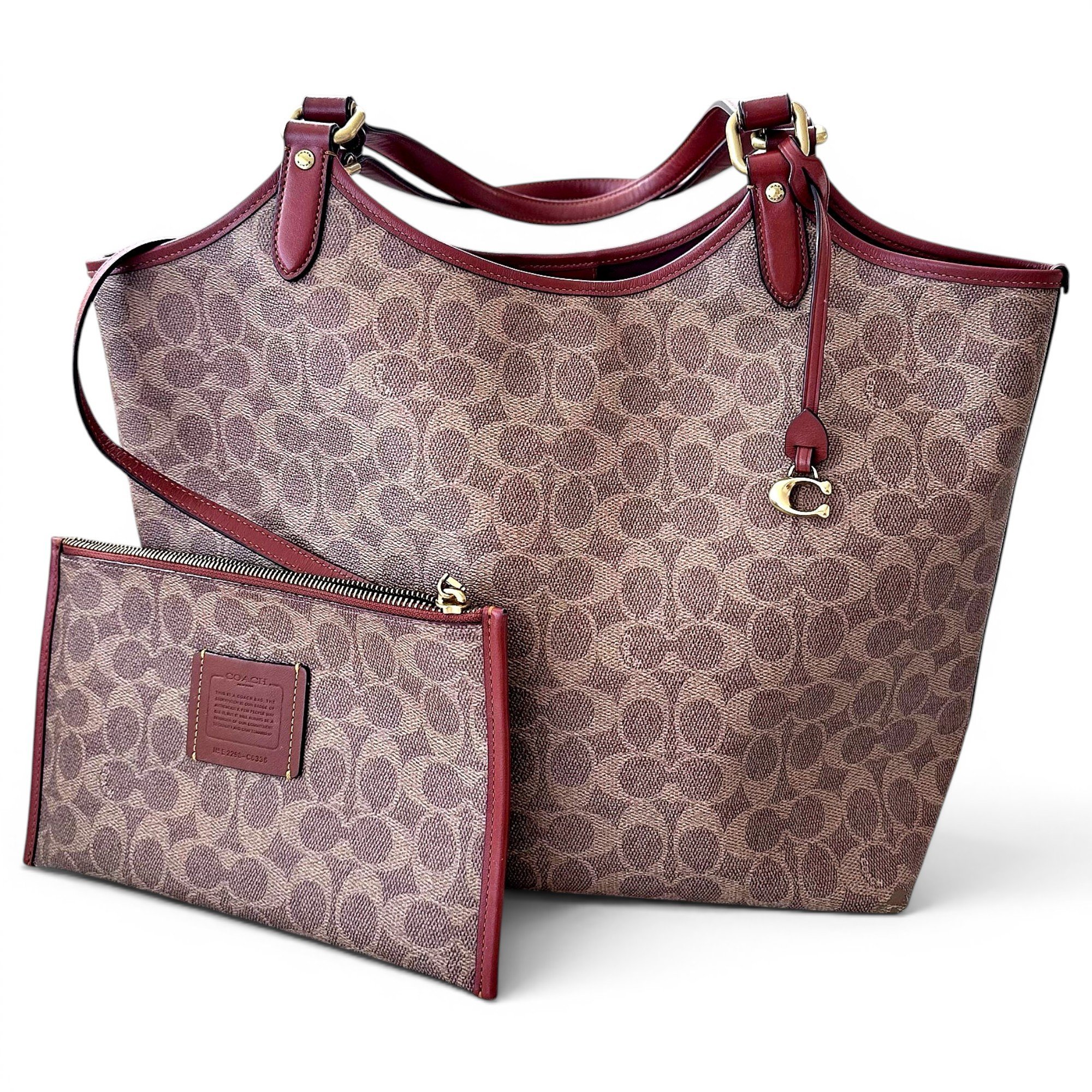 Leather tote