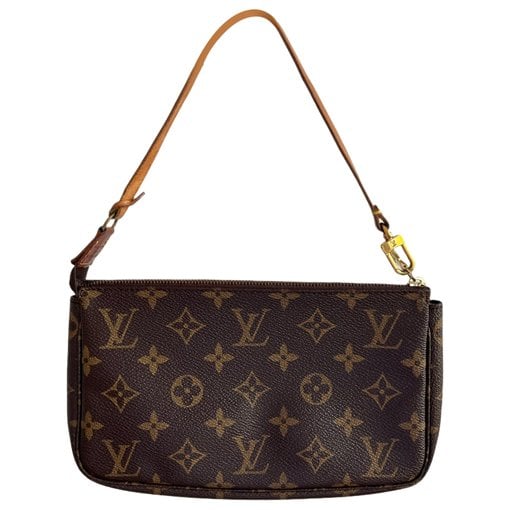 Leather clutch bag