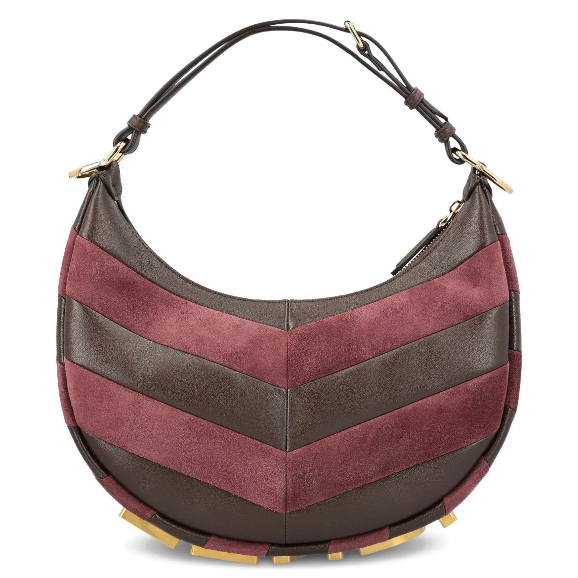 Fendigraphy leather handbag