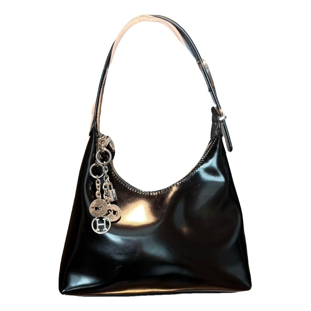 Patent leather handbag