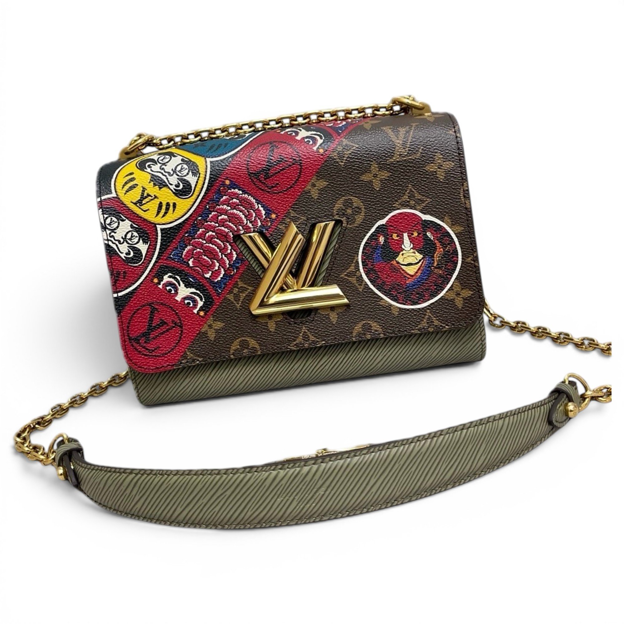 Twist leather handbag
