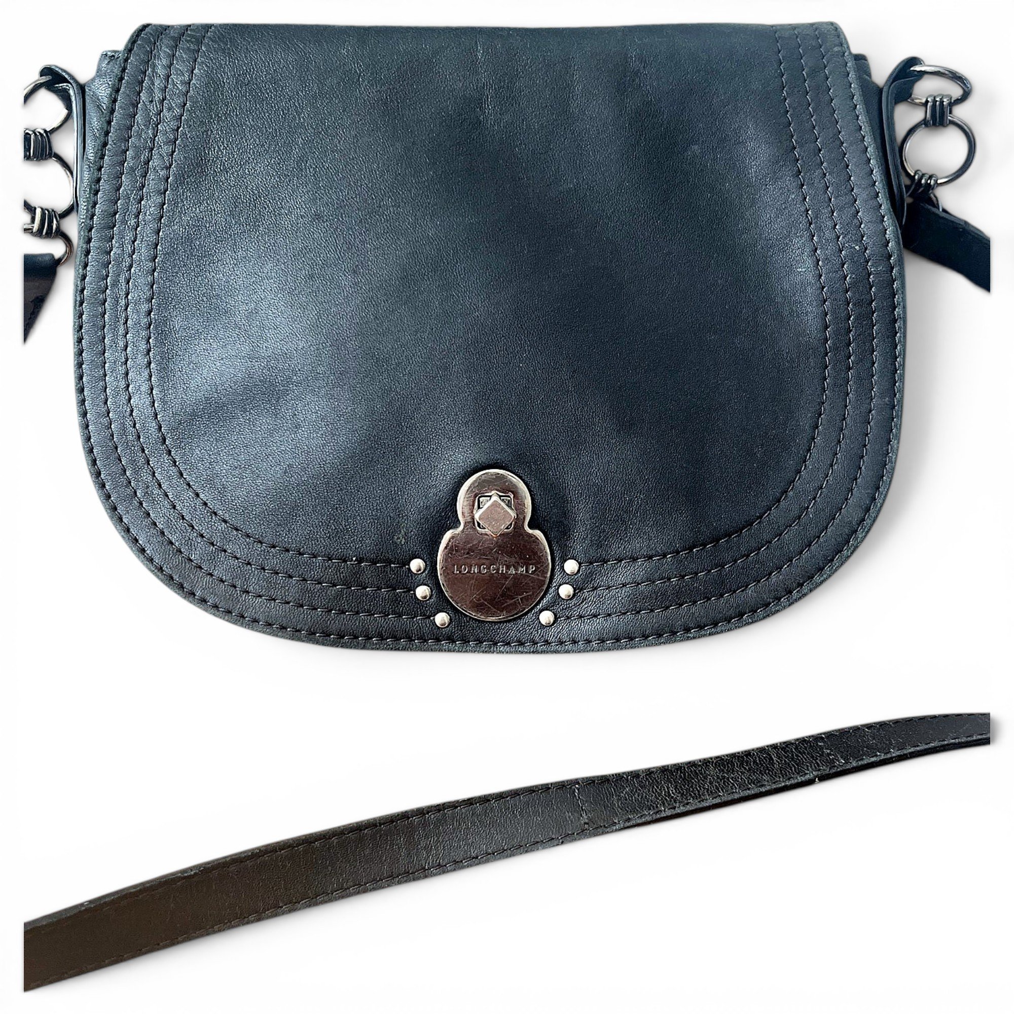 Leather crossbody bag