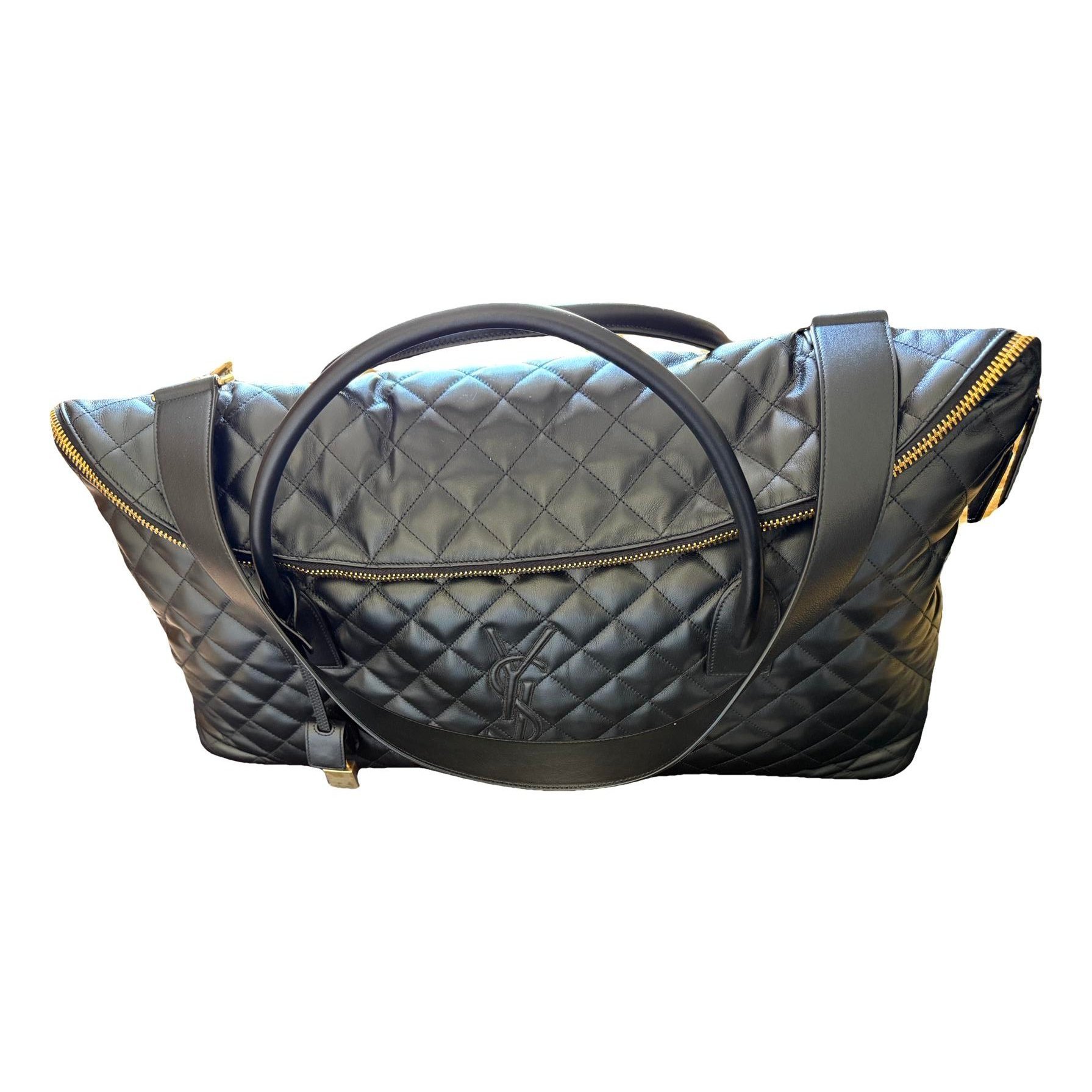 Leather travel bag