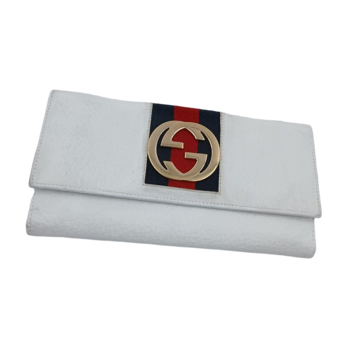 Leather clutch bag