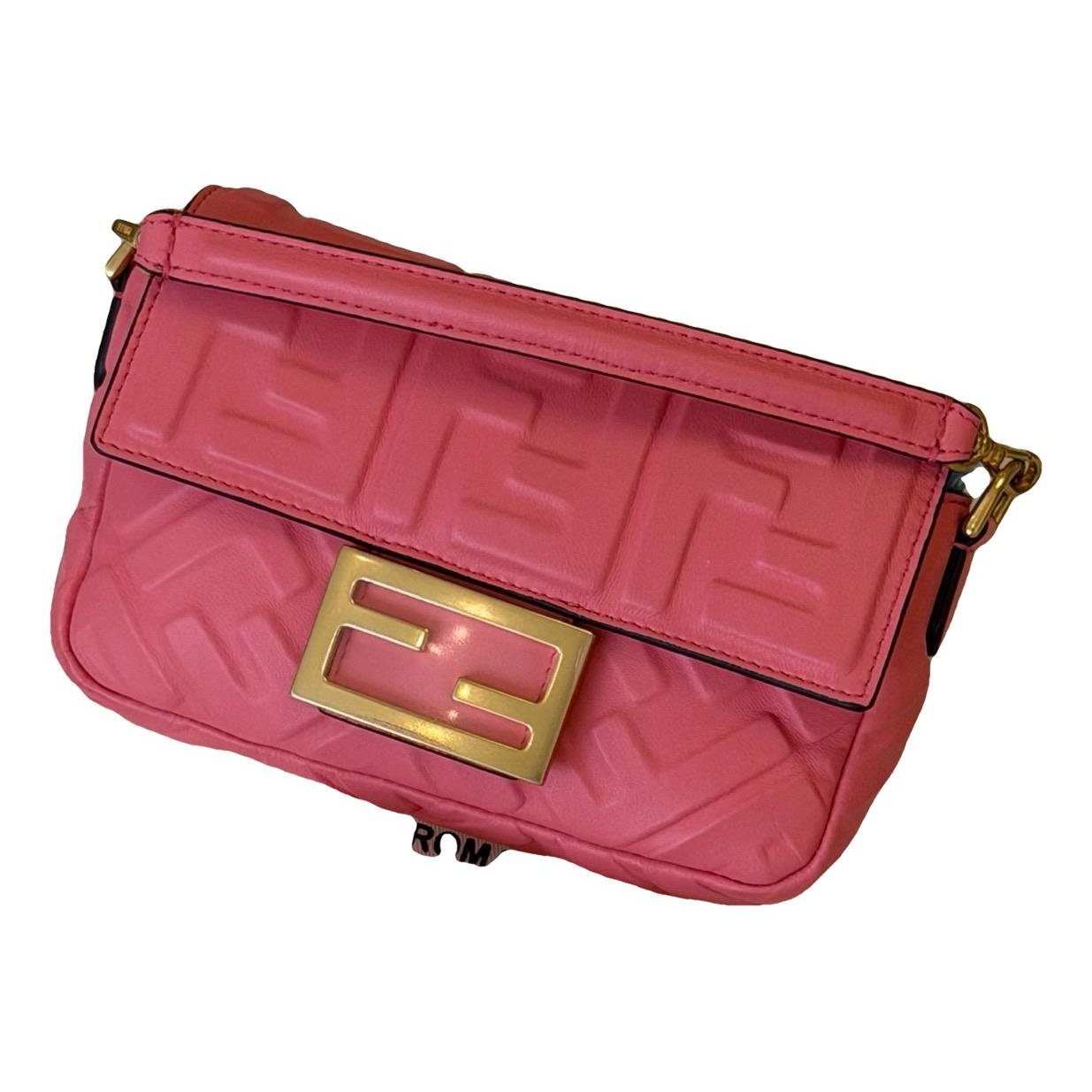 Baguette leather handbag
