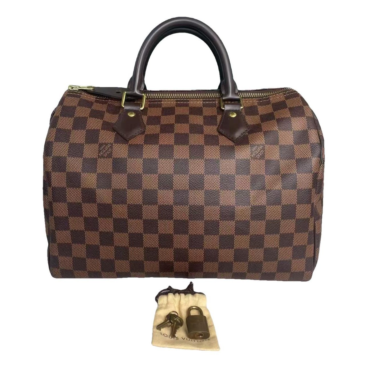 Speedy leather handbag