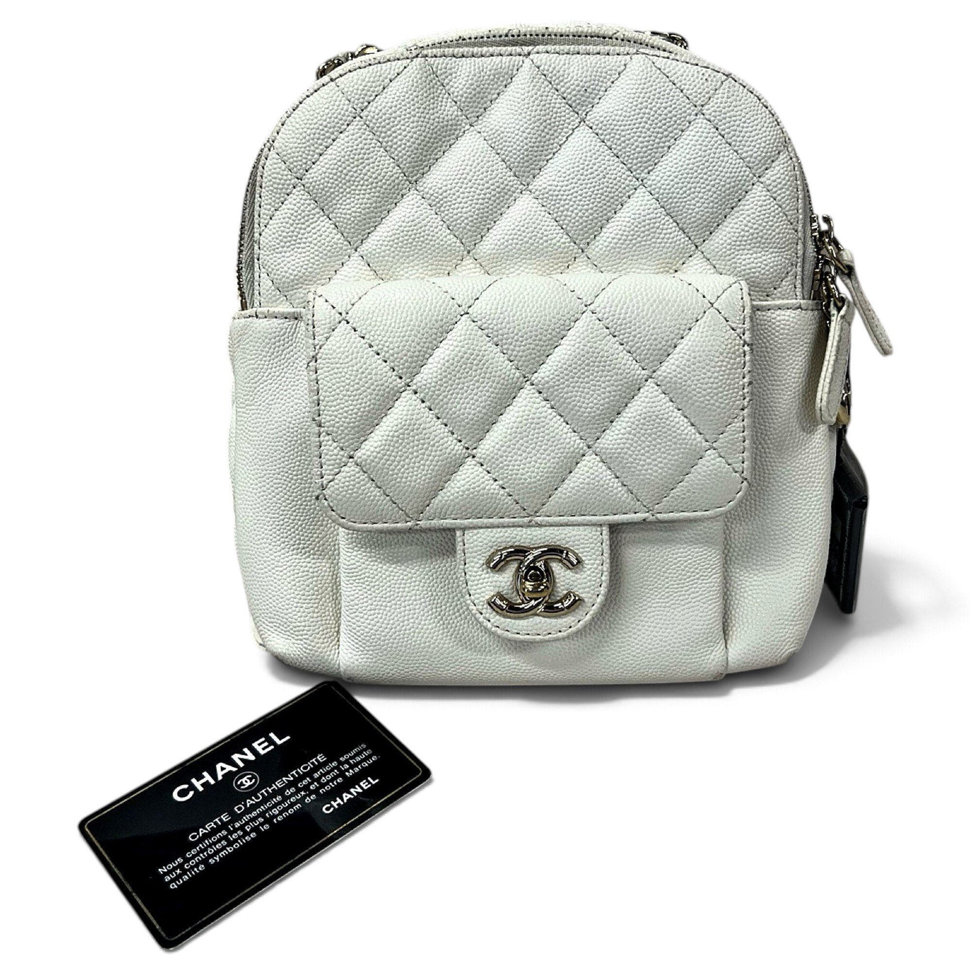 Leather backpack