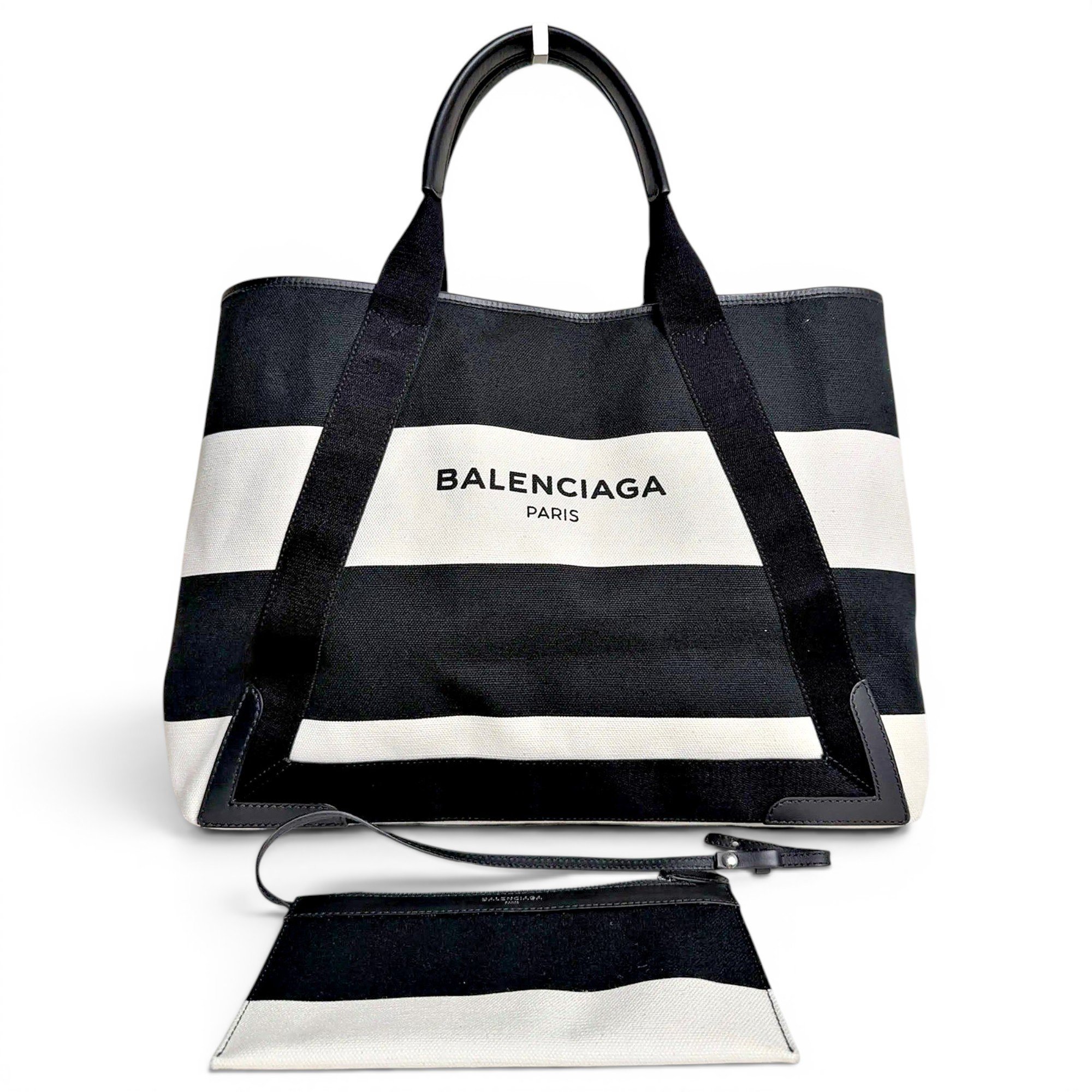 Navy cabas cloth tote