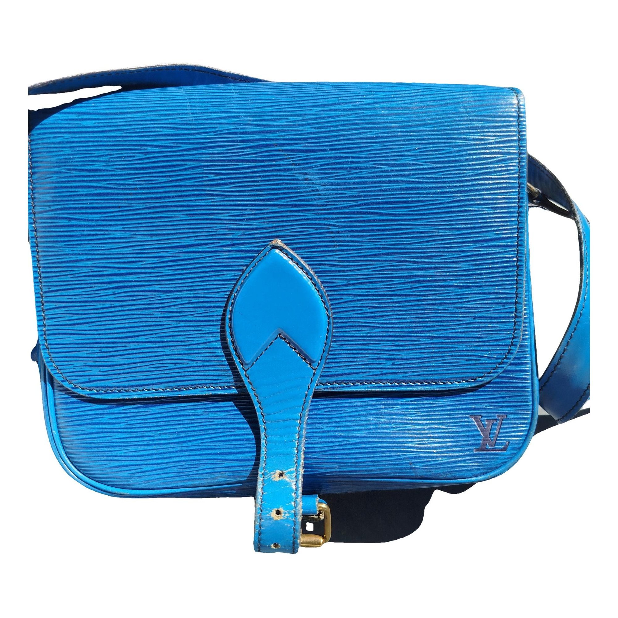 Cartouchière leather crossbody bag