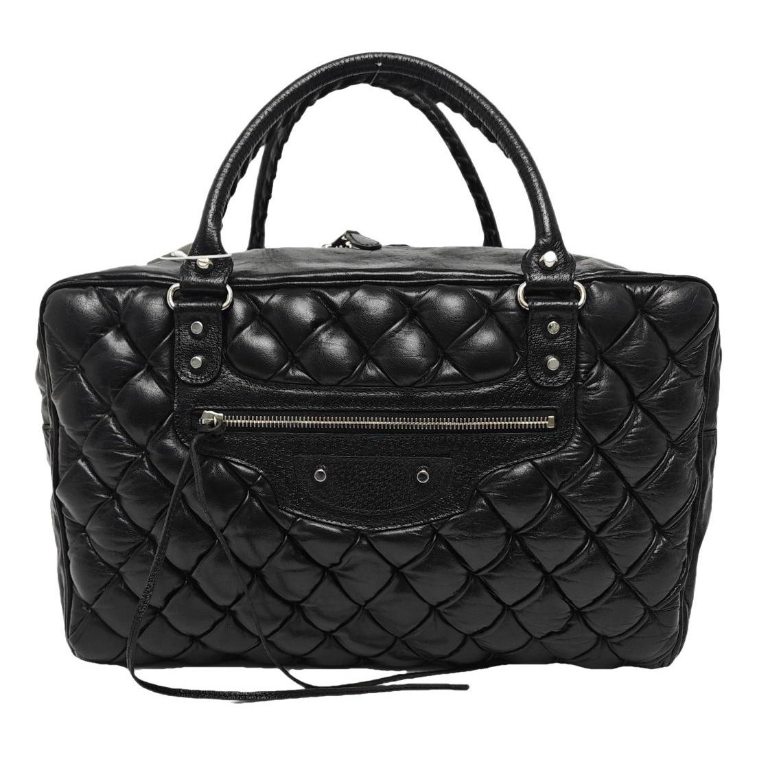City leather handbag