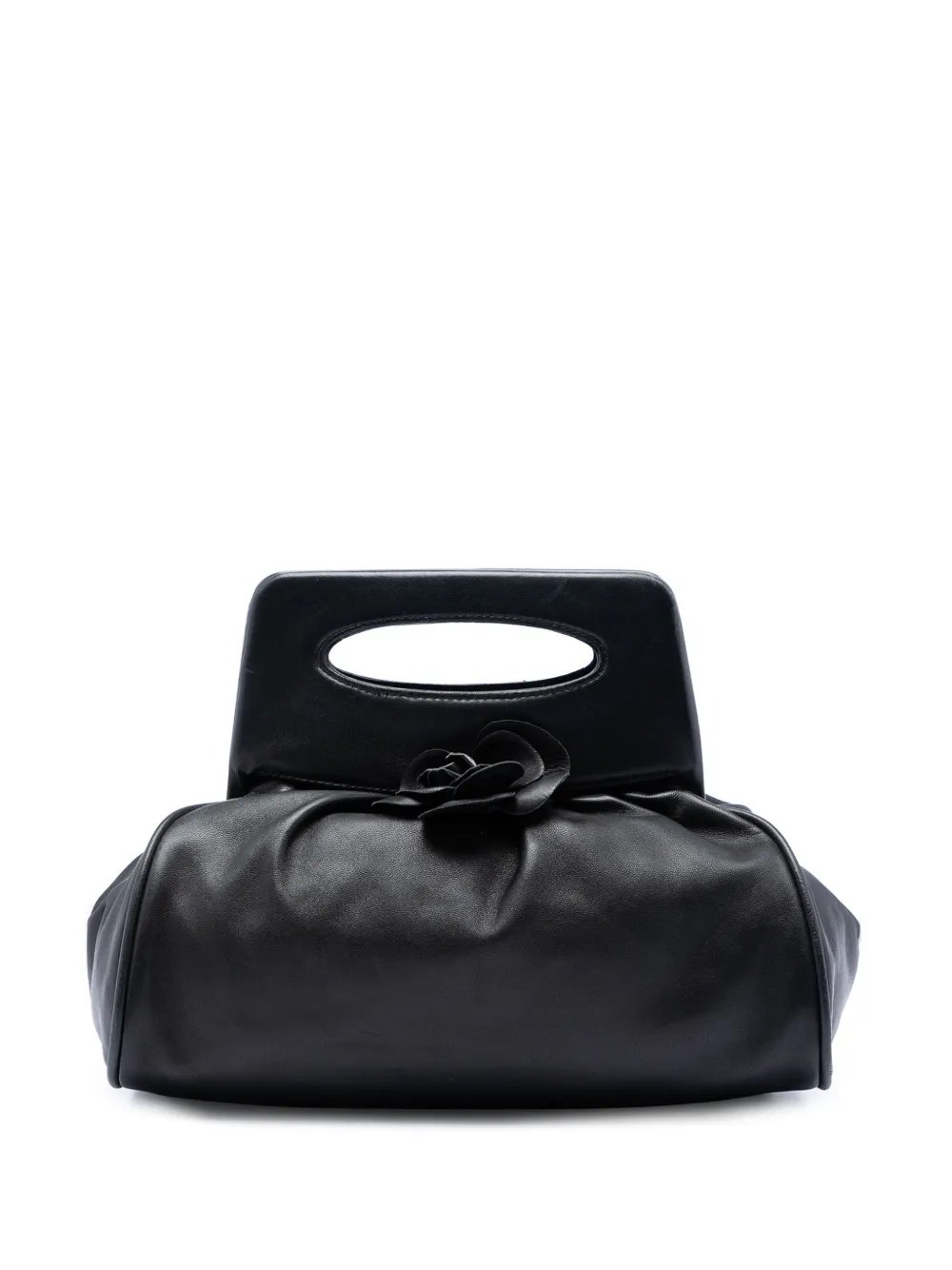 2003-2004 Lambskin Camellia Top Handle Frame Bag handbag