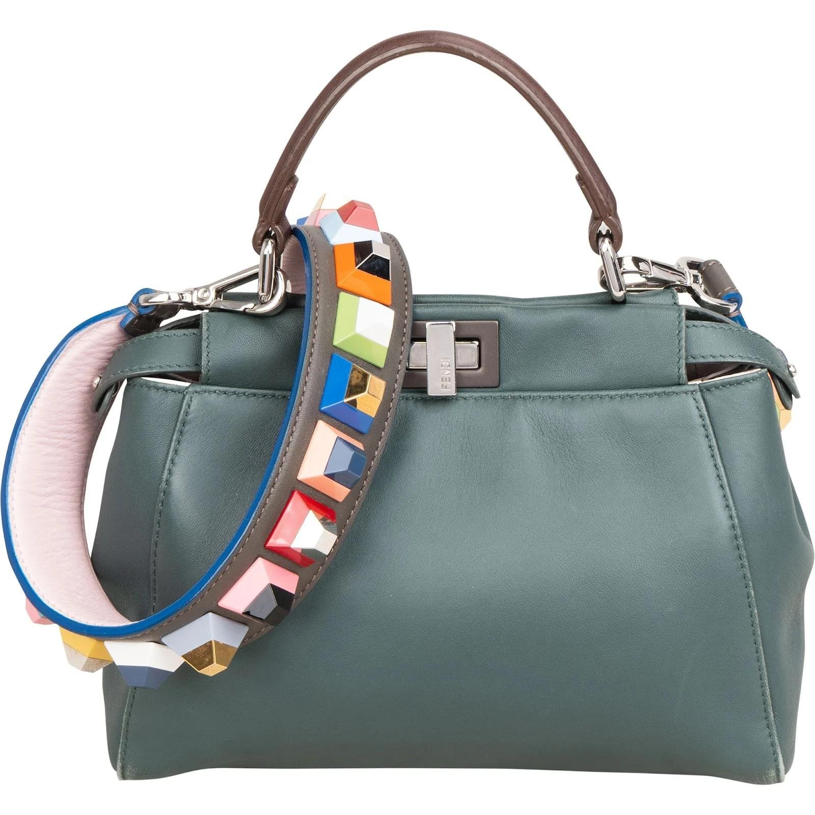 Peekaboo leather handbag
