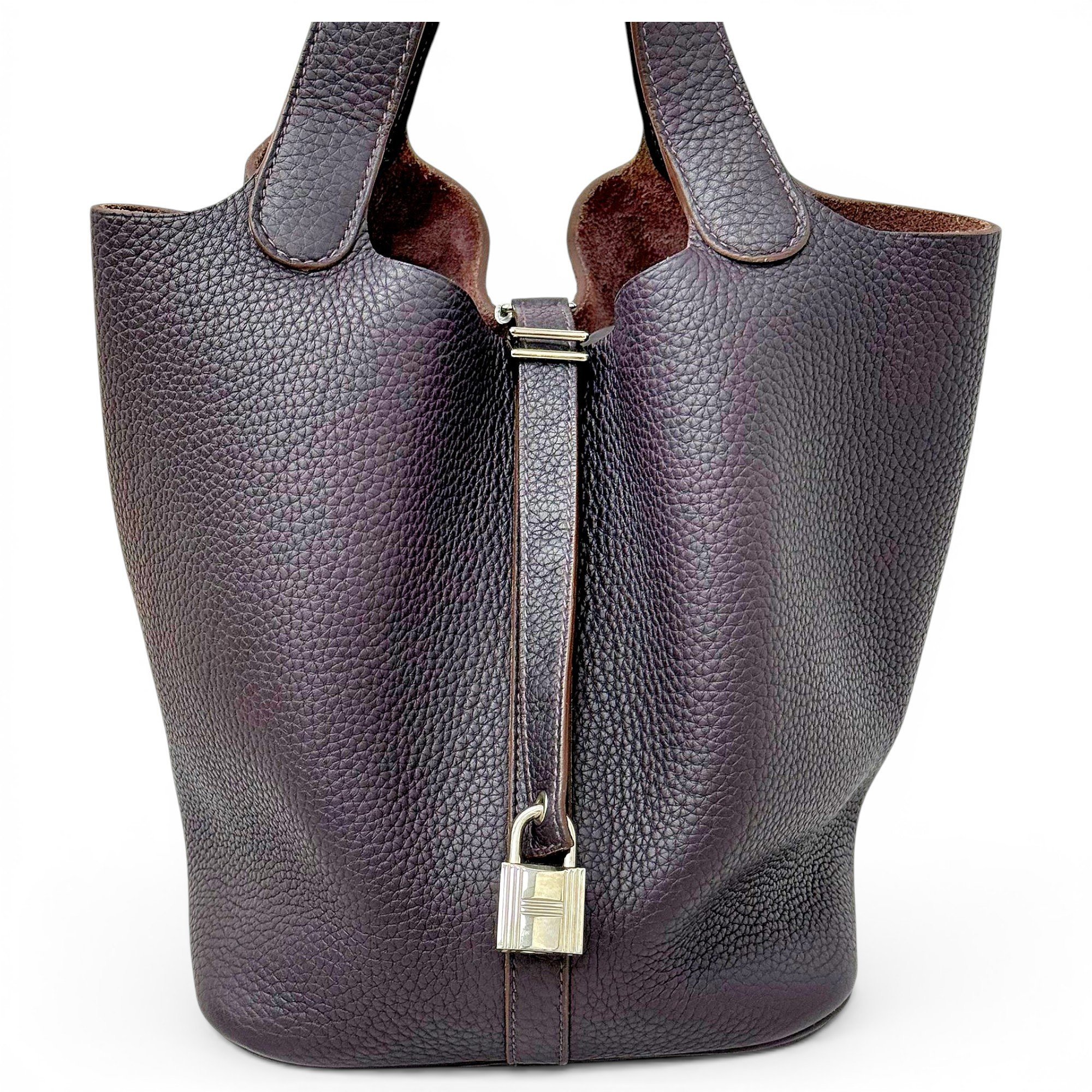 Picotin leather handbag