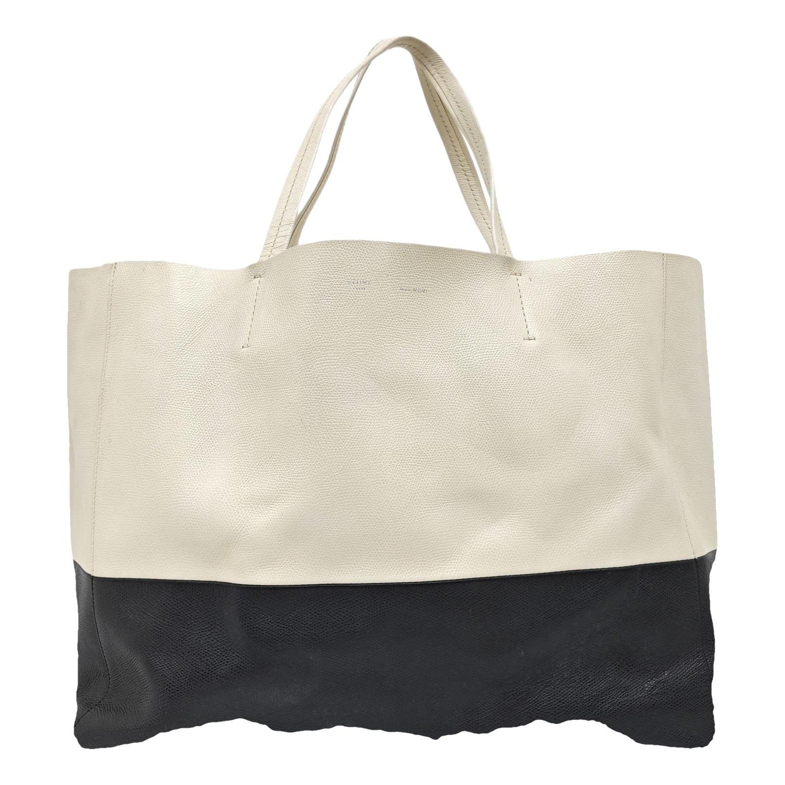Cabas leather handbag