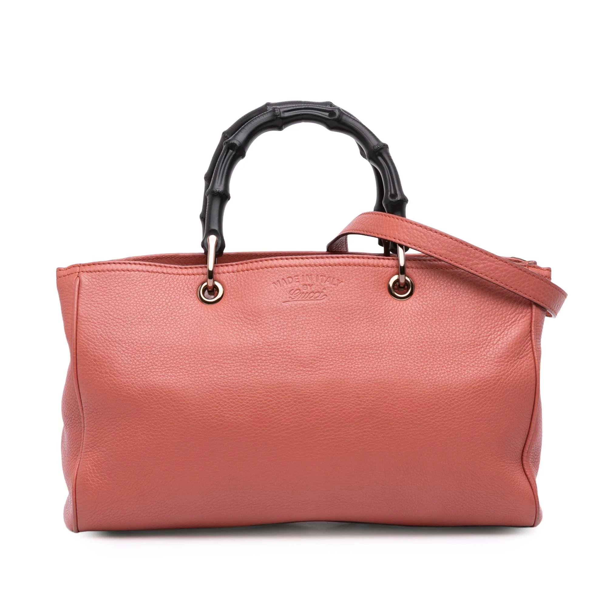 Bamboo pony-style calfskin satchel
