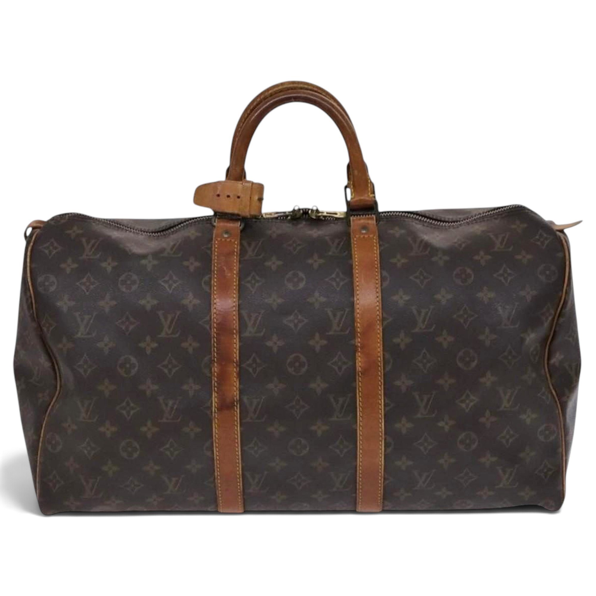 Leather bowling bag