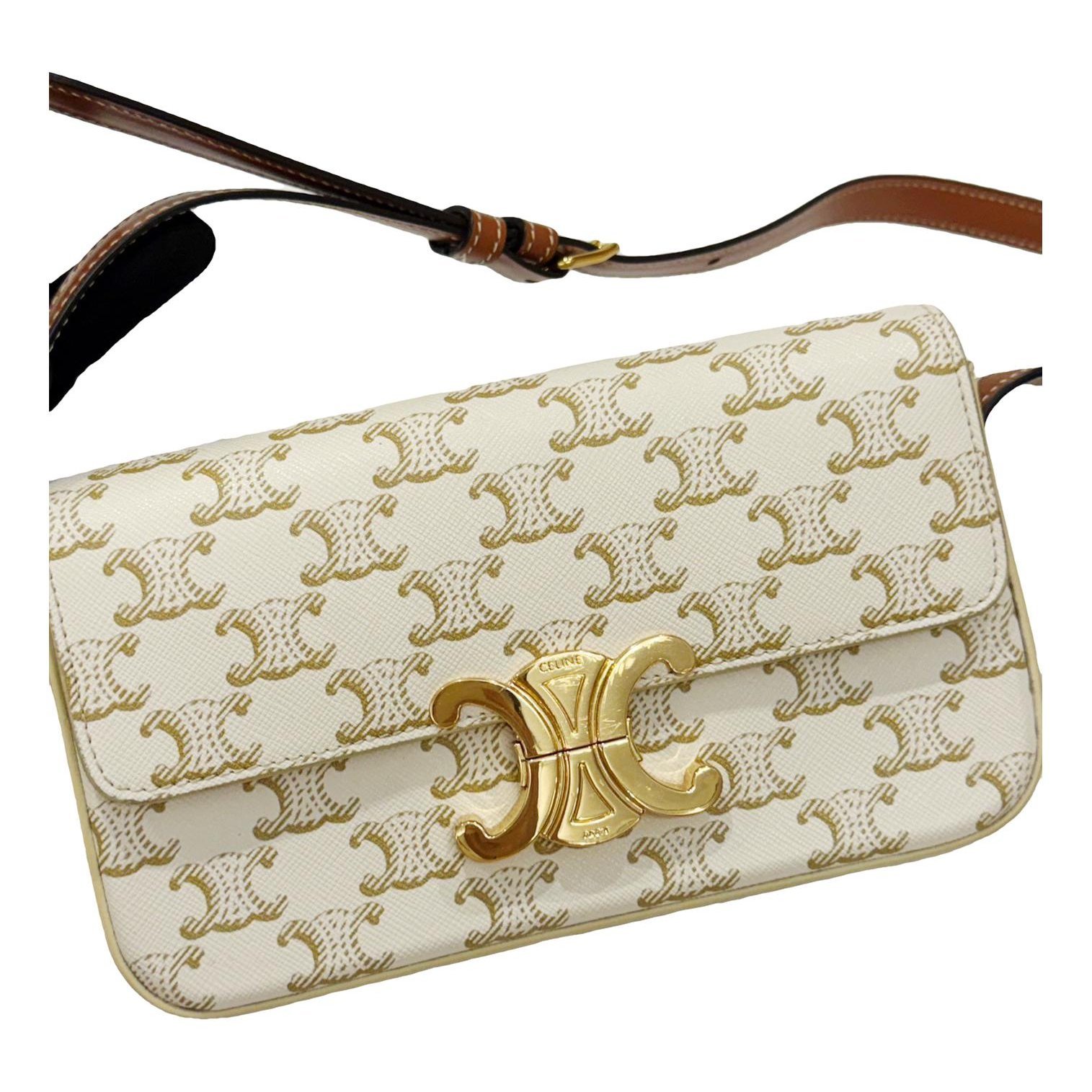 Triomphe leather handbag