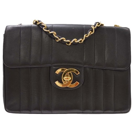 Trendy CC Flap leather handbag