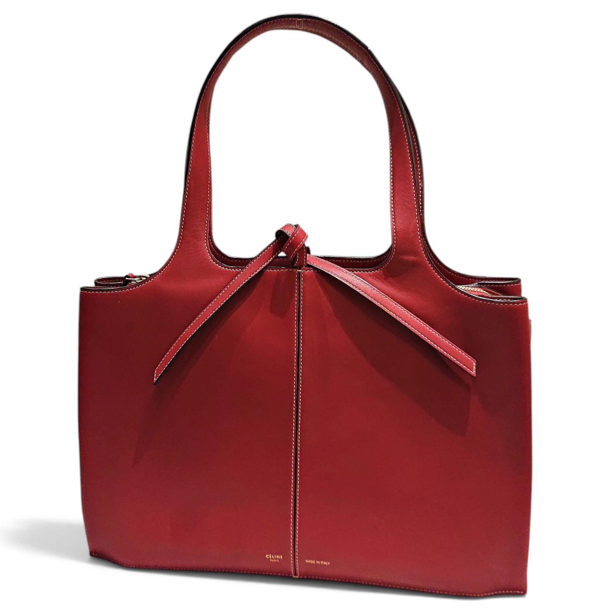 Tri-Fold leather tote