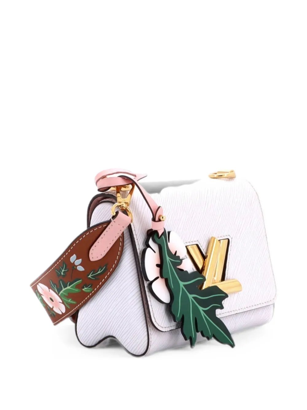 Monogram Flower Strap Twist Handbag Epi Leather PM shoulder bag