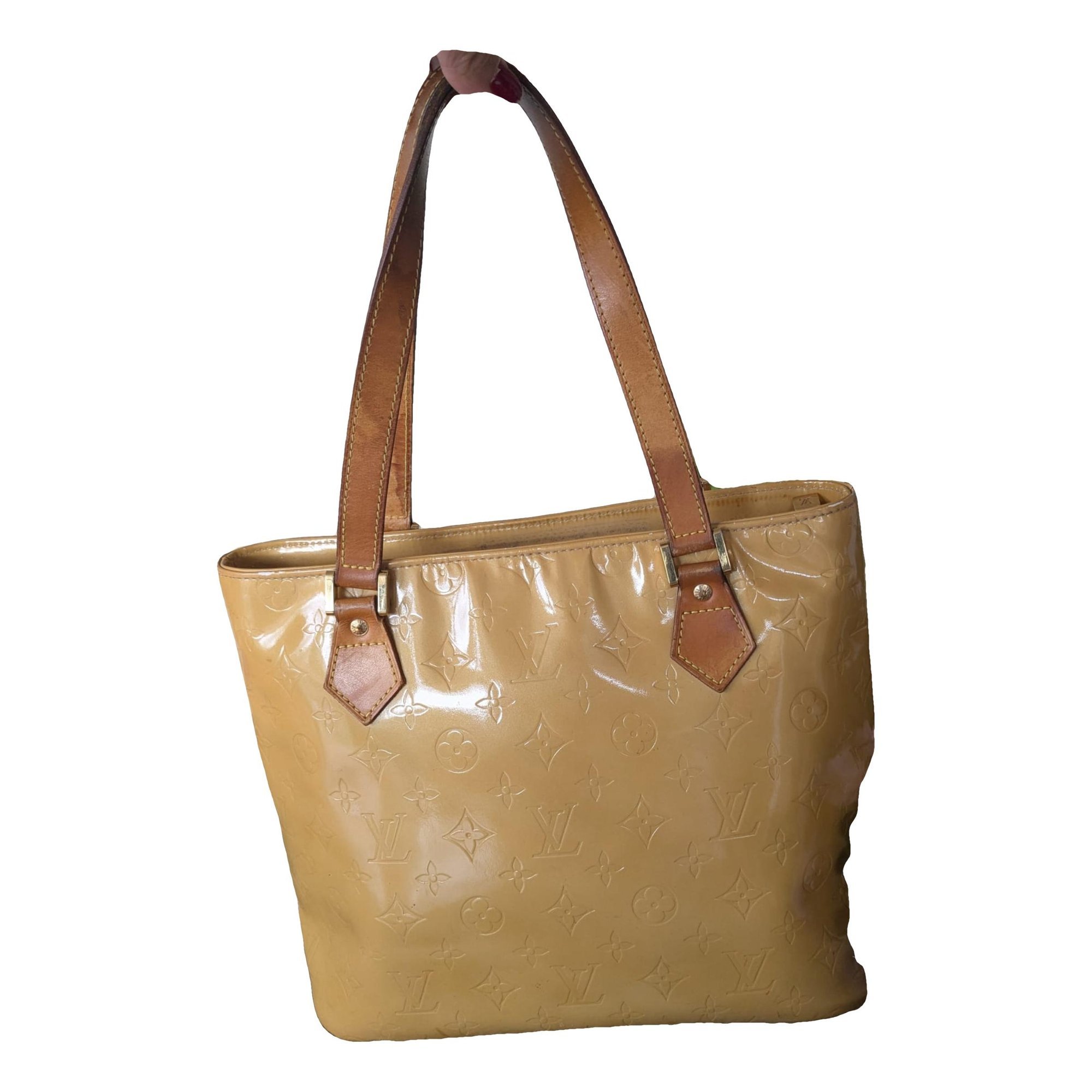 Houston patent leather handbag