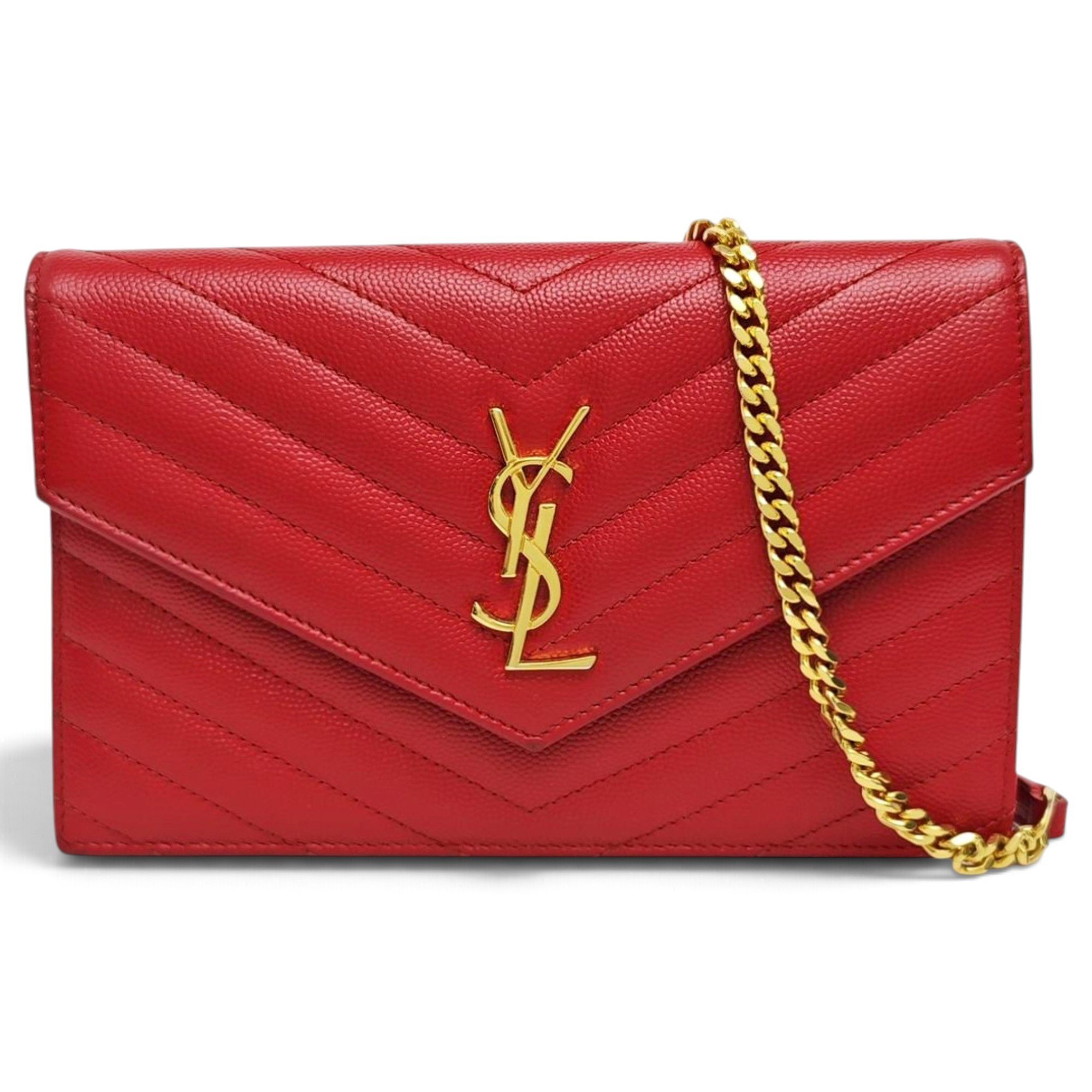 Portefeuille enveloppe leather crossbody bag