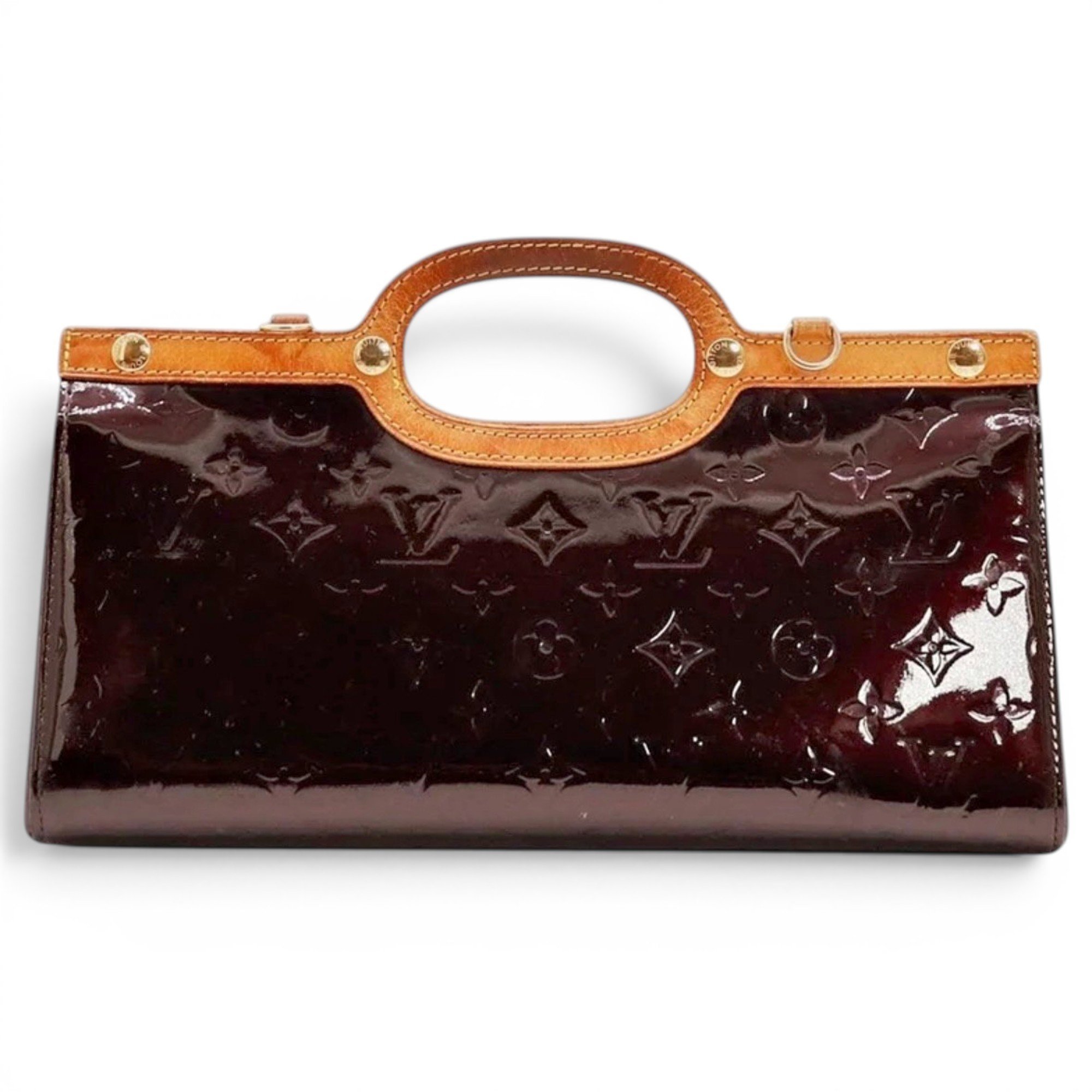 Roxbury patent leather handbag