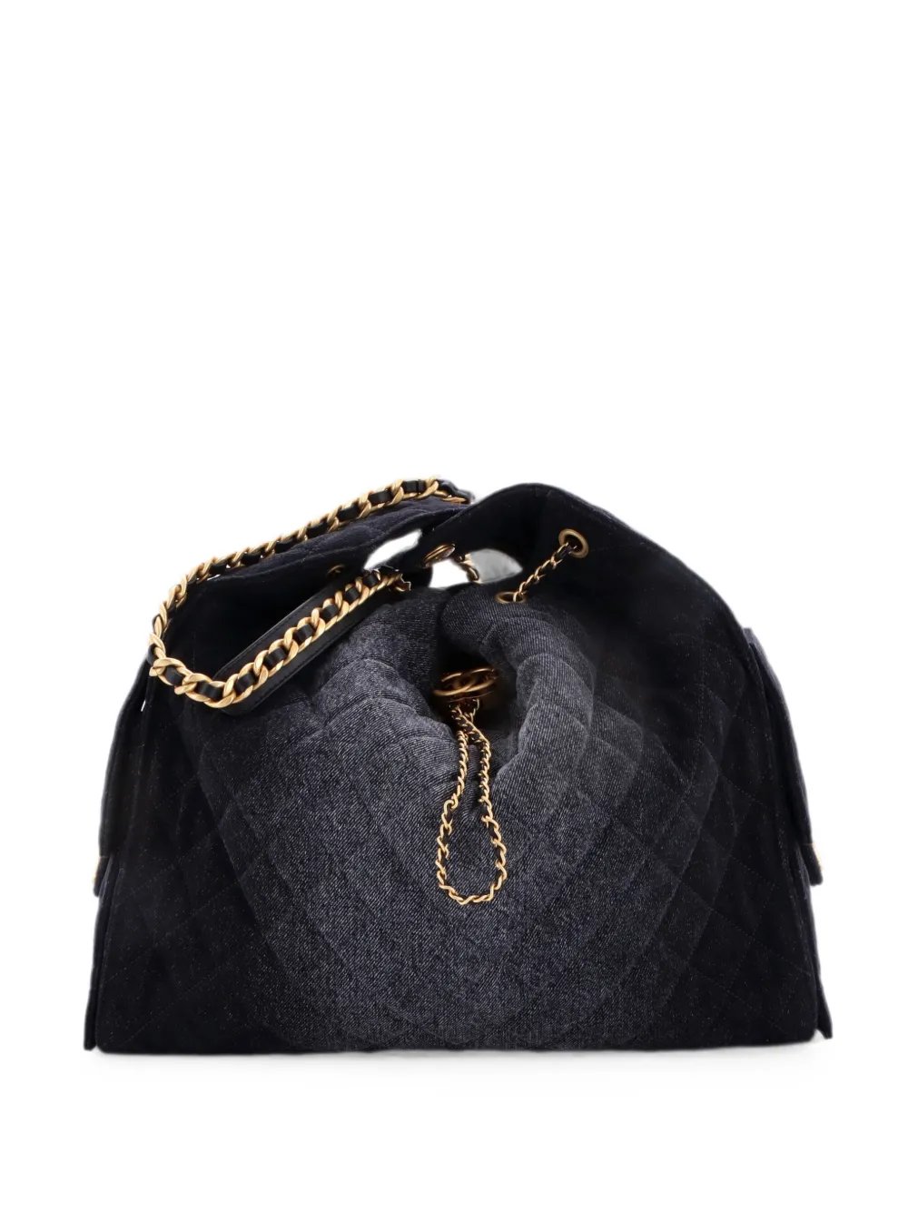 25 Quilted Denim Large hobo bag