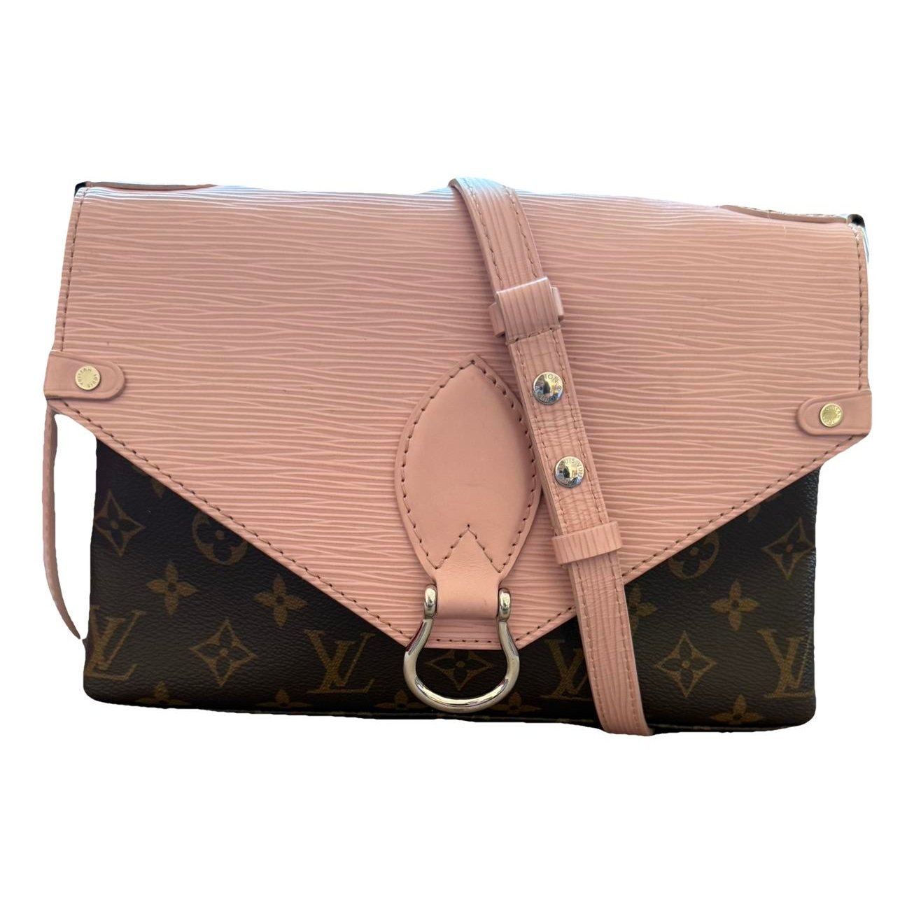 Leather clutch bag