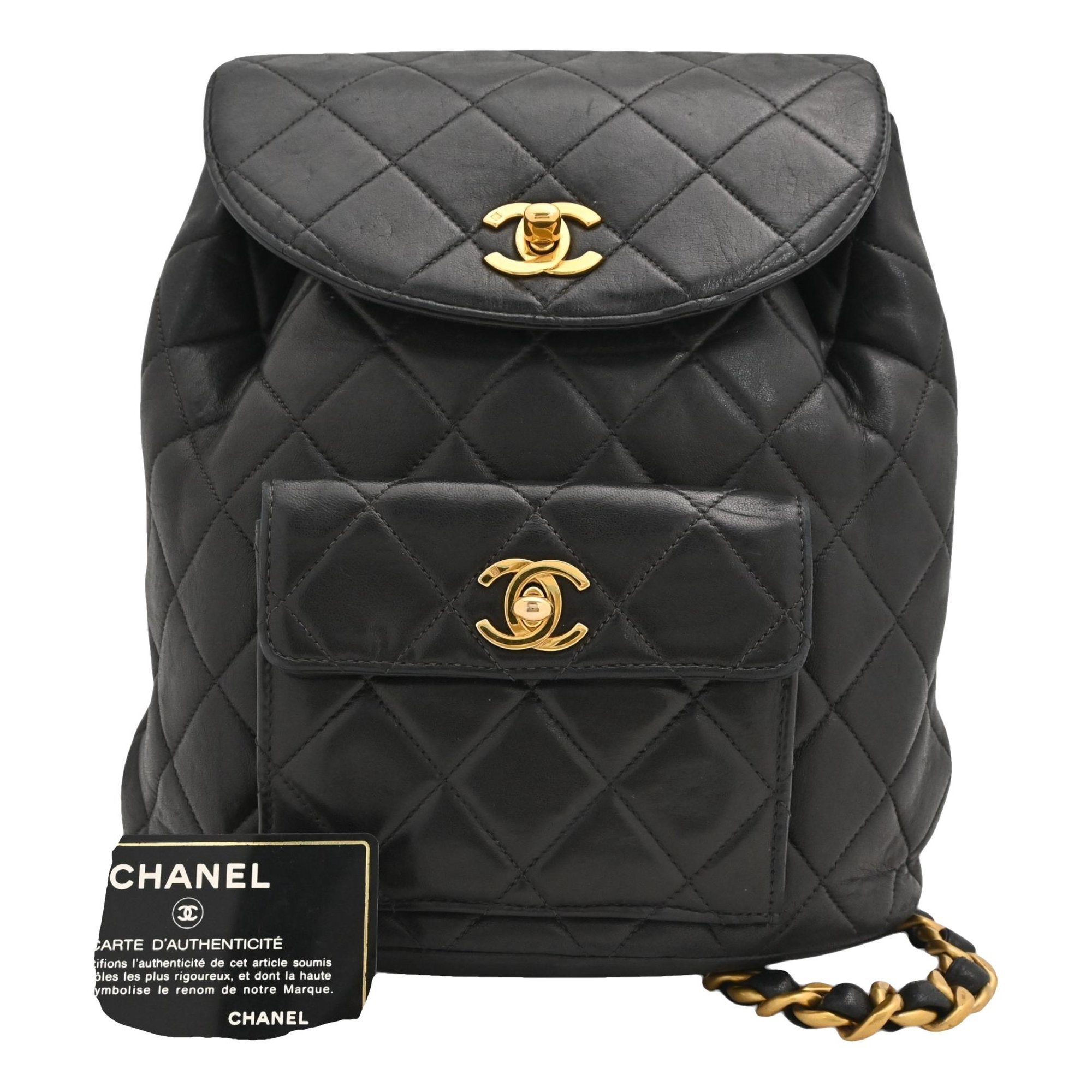Leather backpack