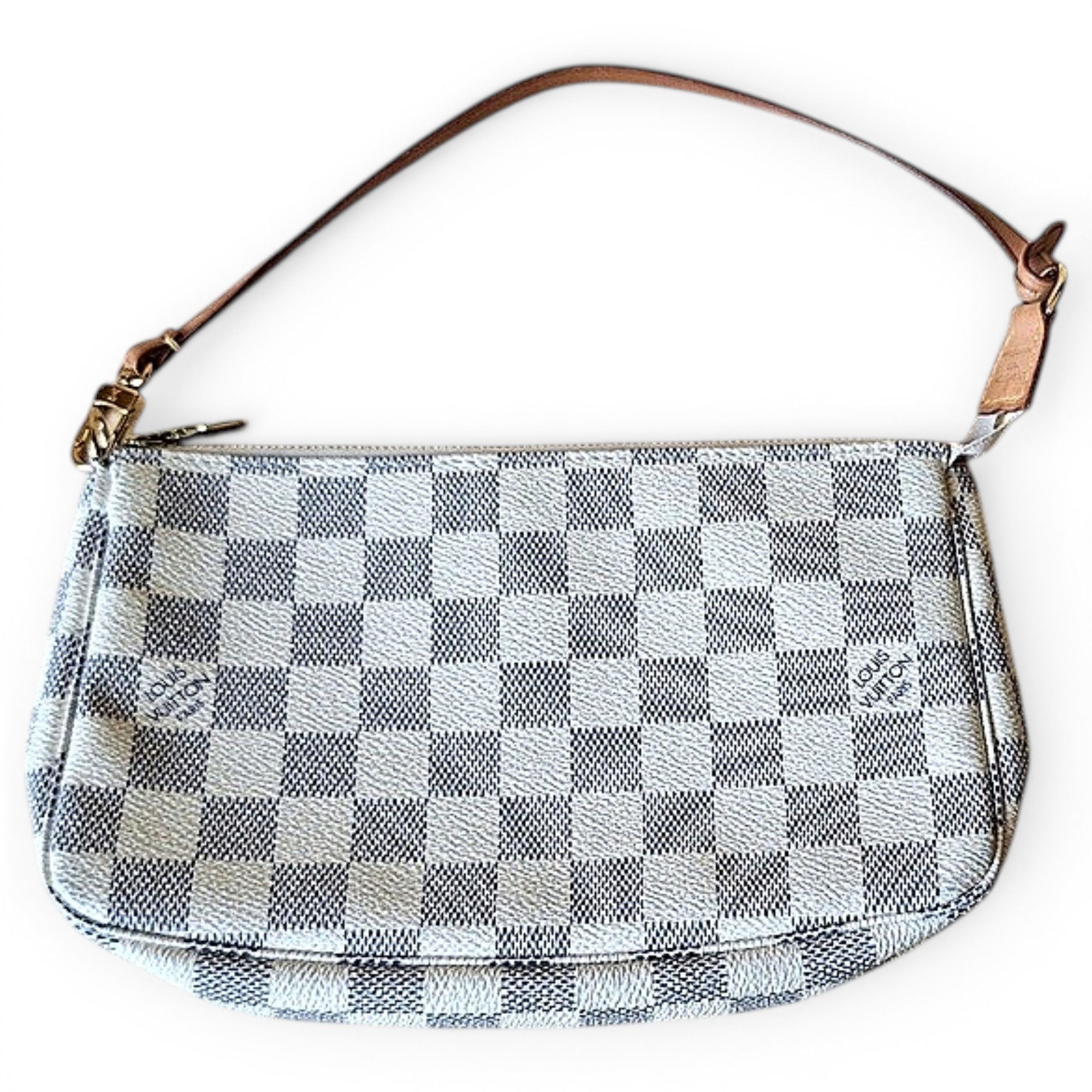 Leather clutch bag