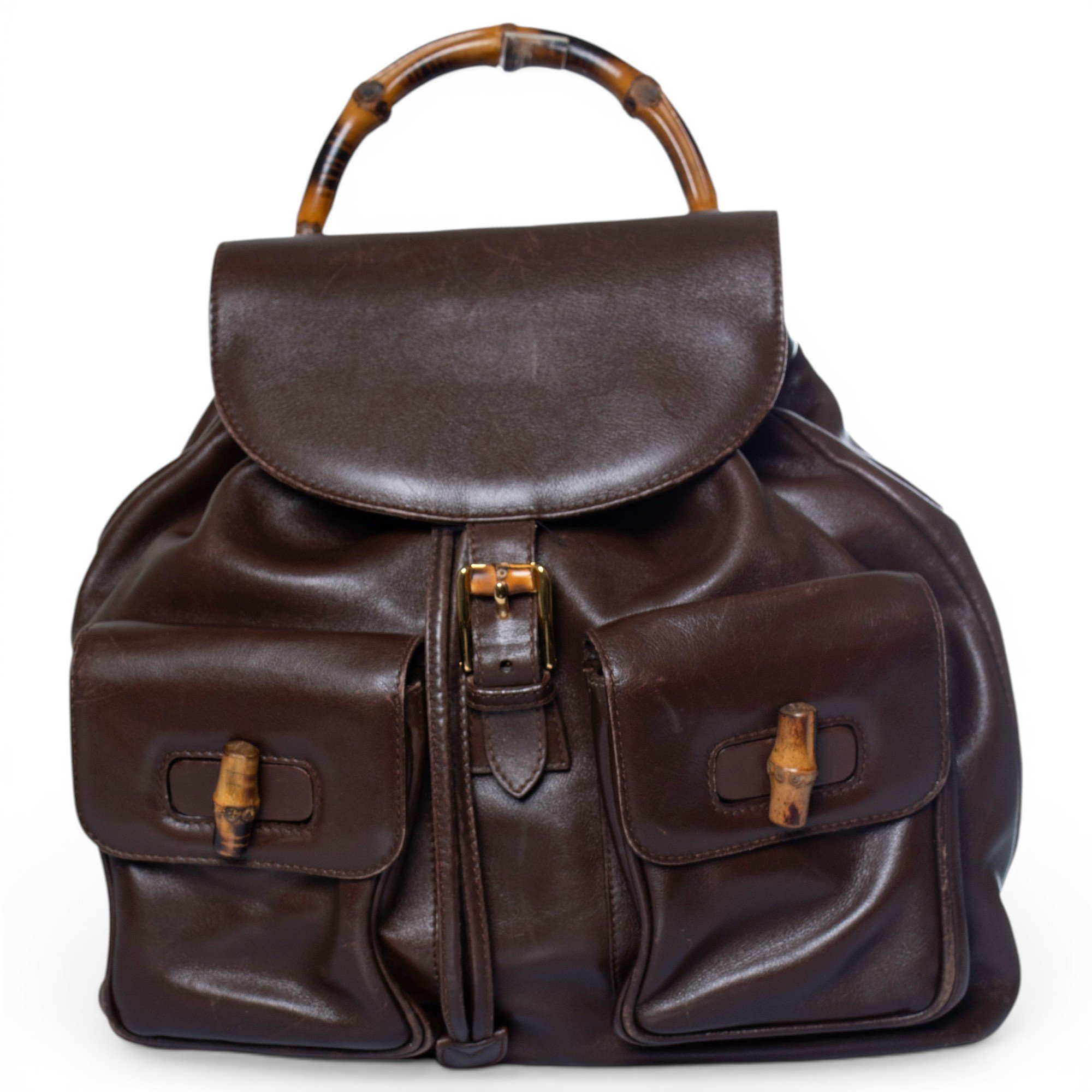 Leather backpack