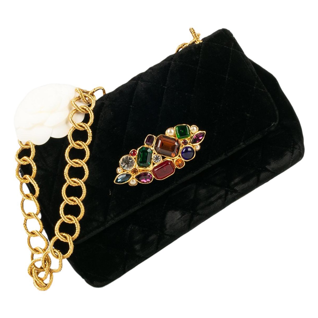 Velvet handbag