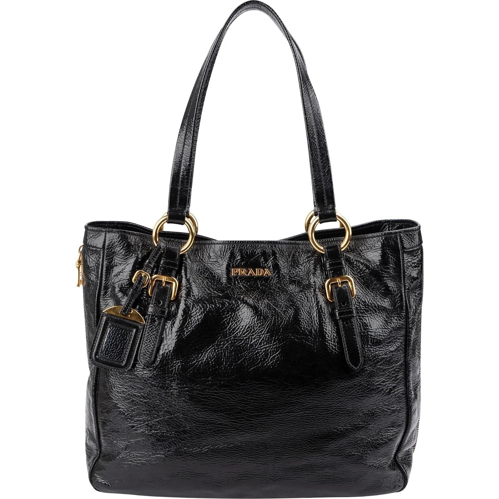 Galleria patent leather handbag