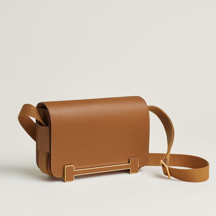 Gold Hermès Geta Slim Bag