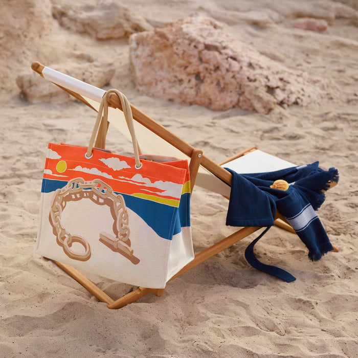 Acier Escale a La Plage Beach Bag