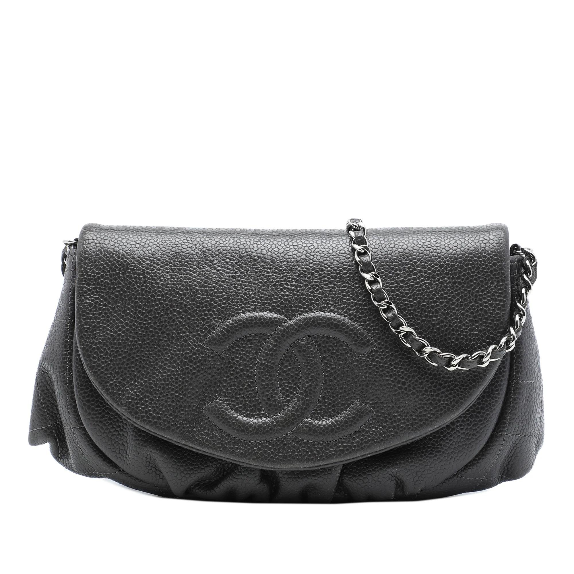 Wallet On Chain leather crossbody bag