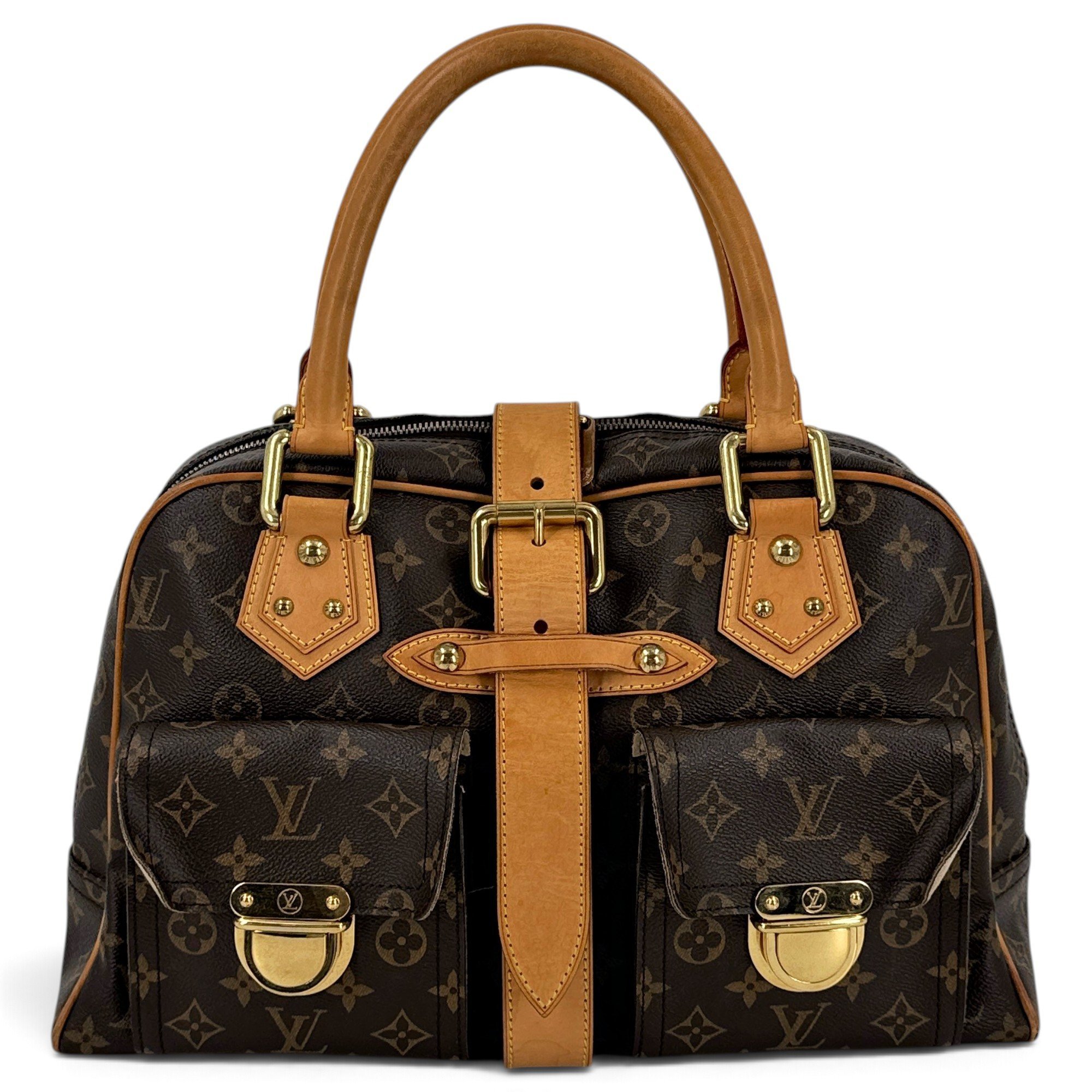 Manhattan leather bowling bag