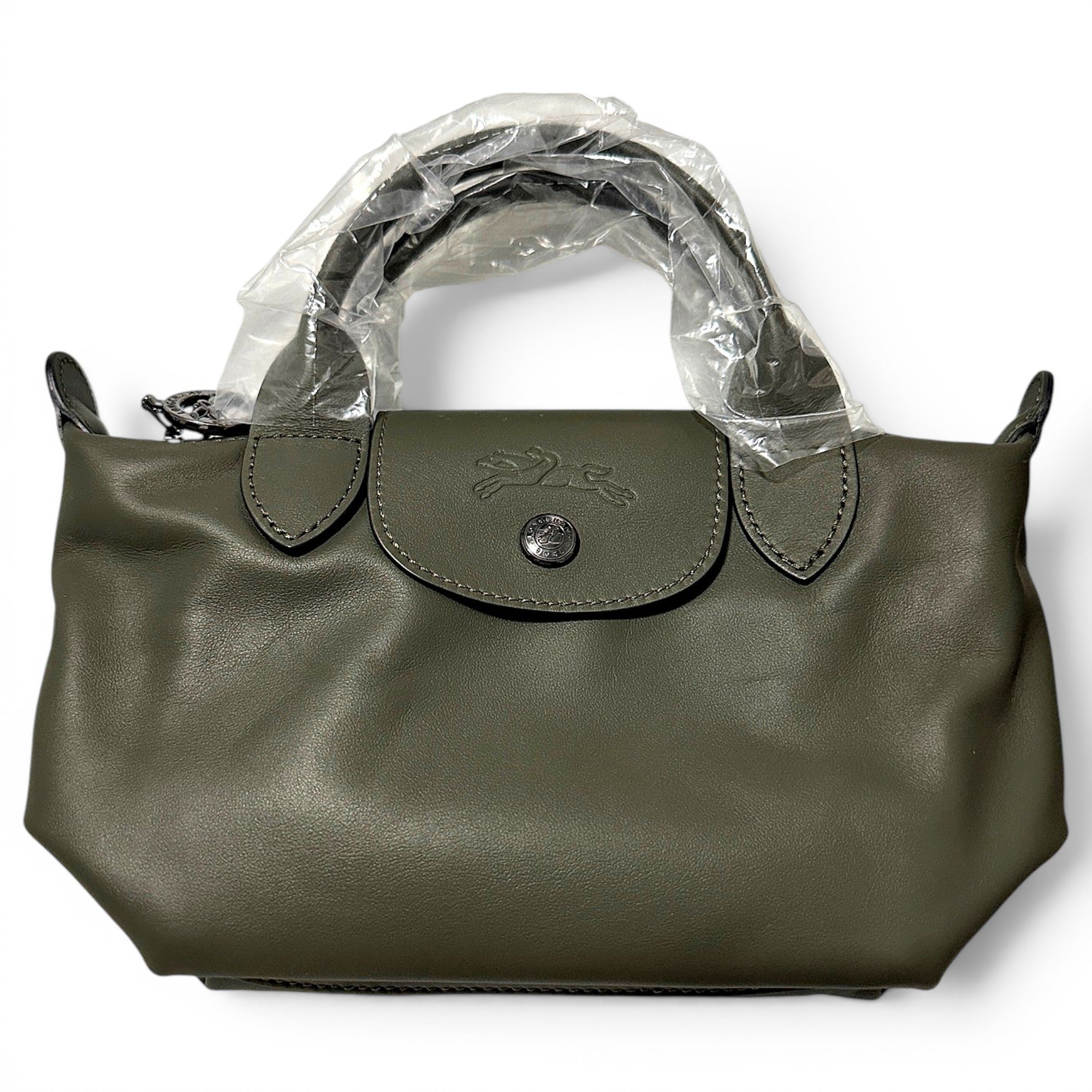 Pliage leather handbag