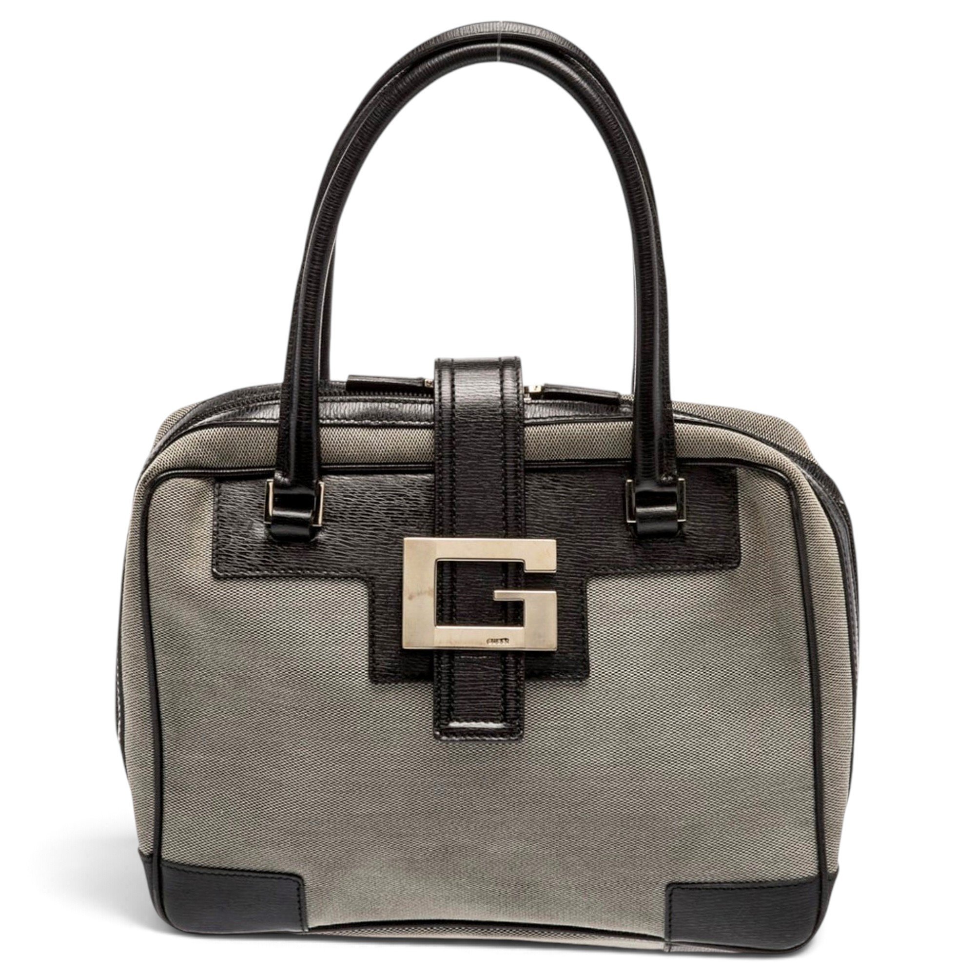 Square G cloth handbag