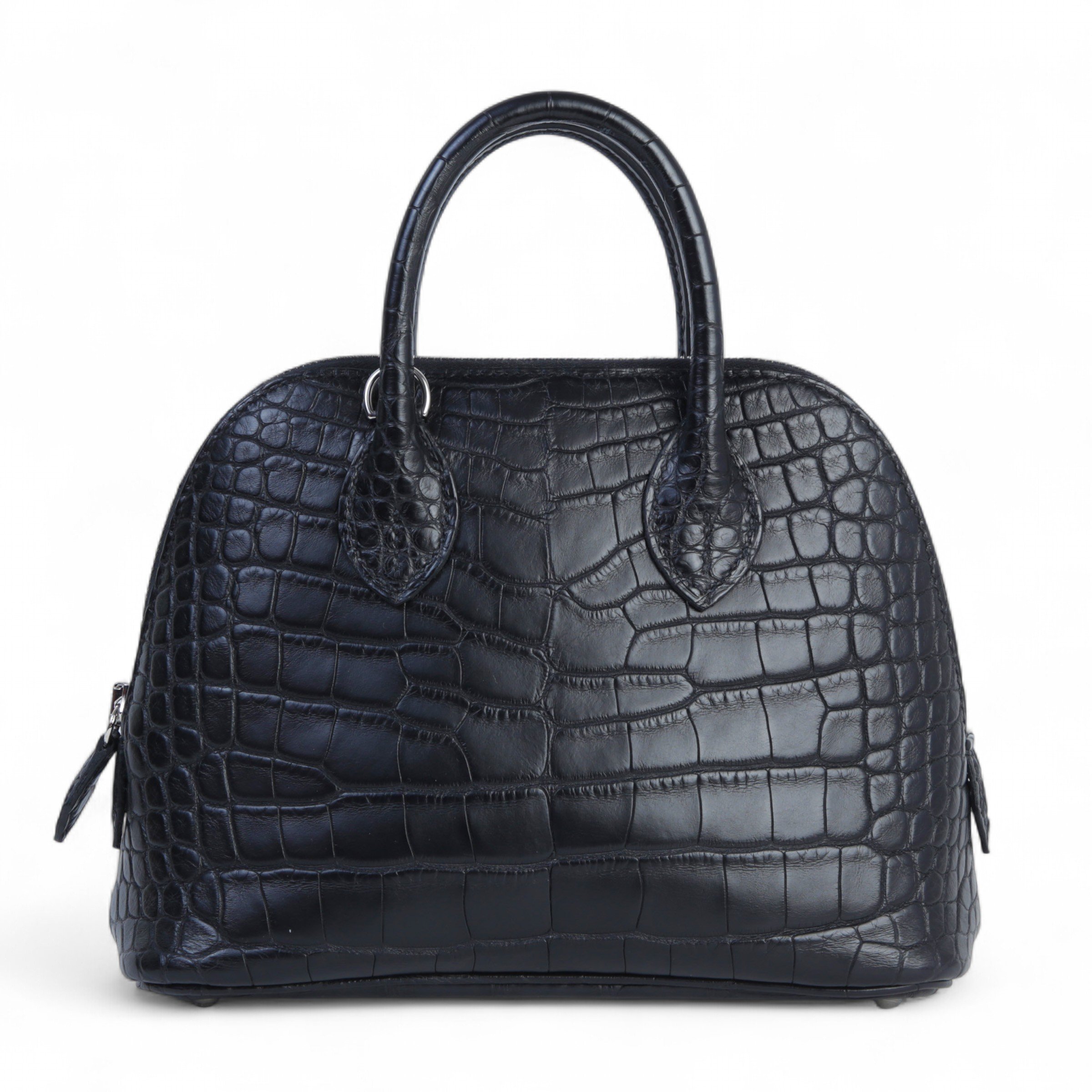 Hermes Brand New ( Rank N ) HERMÈS Mini Bolide 1923 Noir (89) Alligator Palladium hardware W (2024)