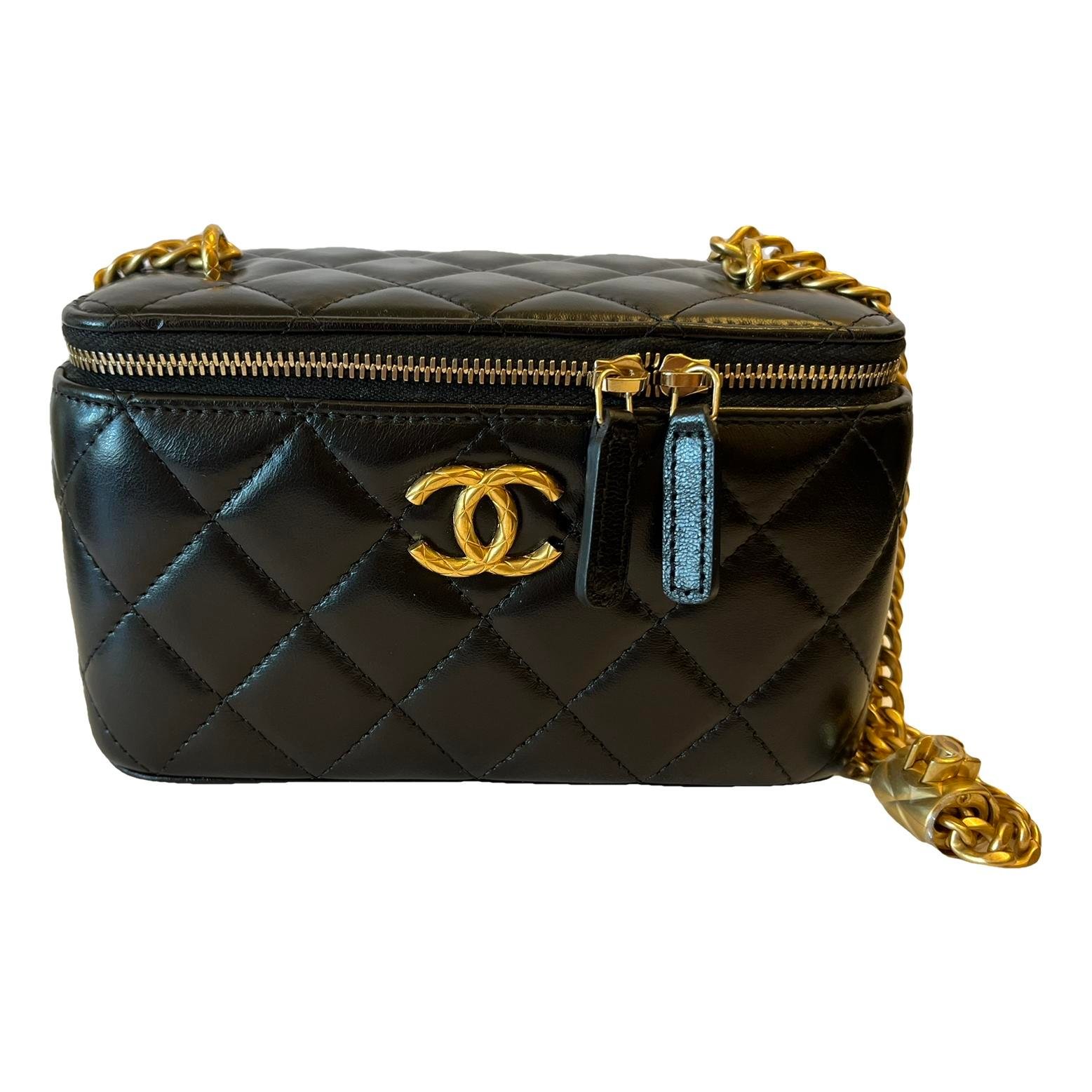 Vanity leather handbag