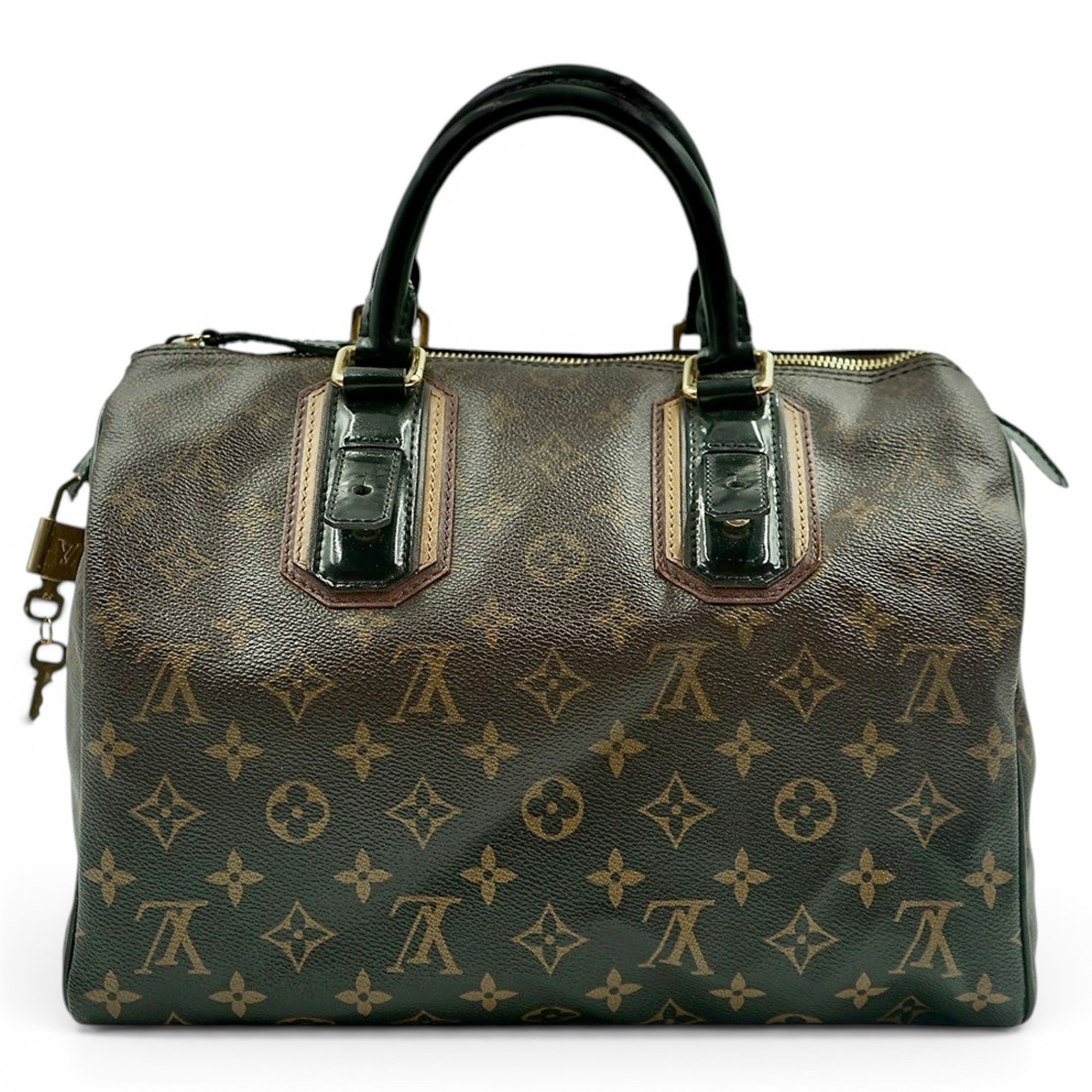 Speedy leather handbag