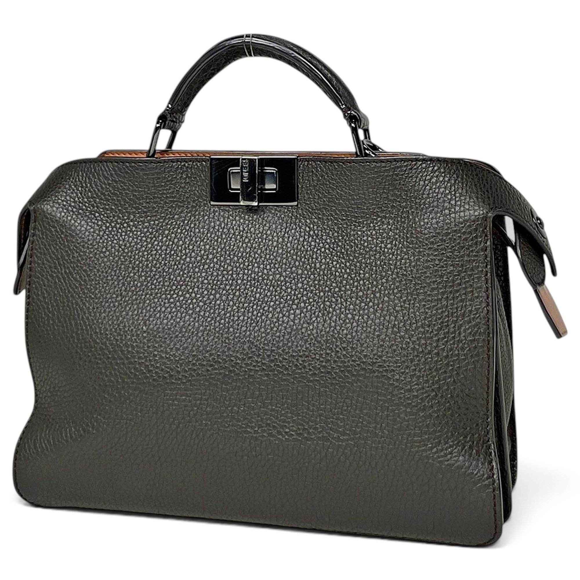 Peekaboo leather handbag