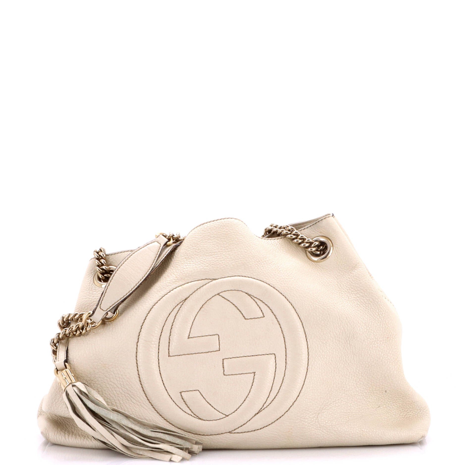 Soho Chain Strap Shoulder Bag Leather Medium
