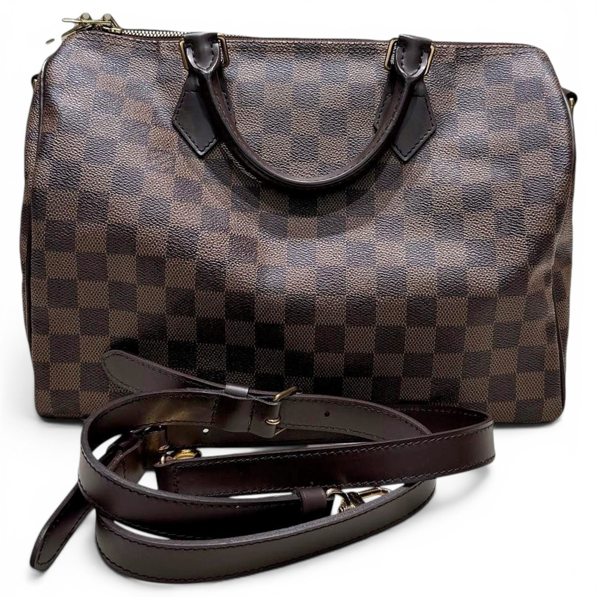 Speedy leather handbag